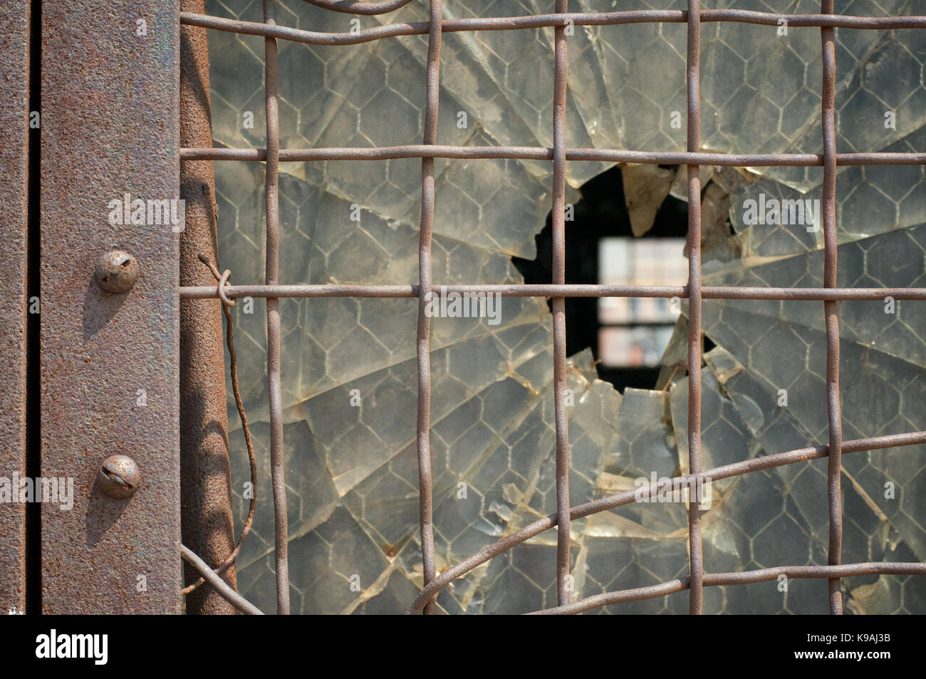 Abstract detail of building at Omaha, Nebraska, USA Stock Photo