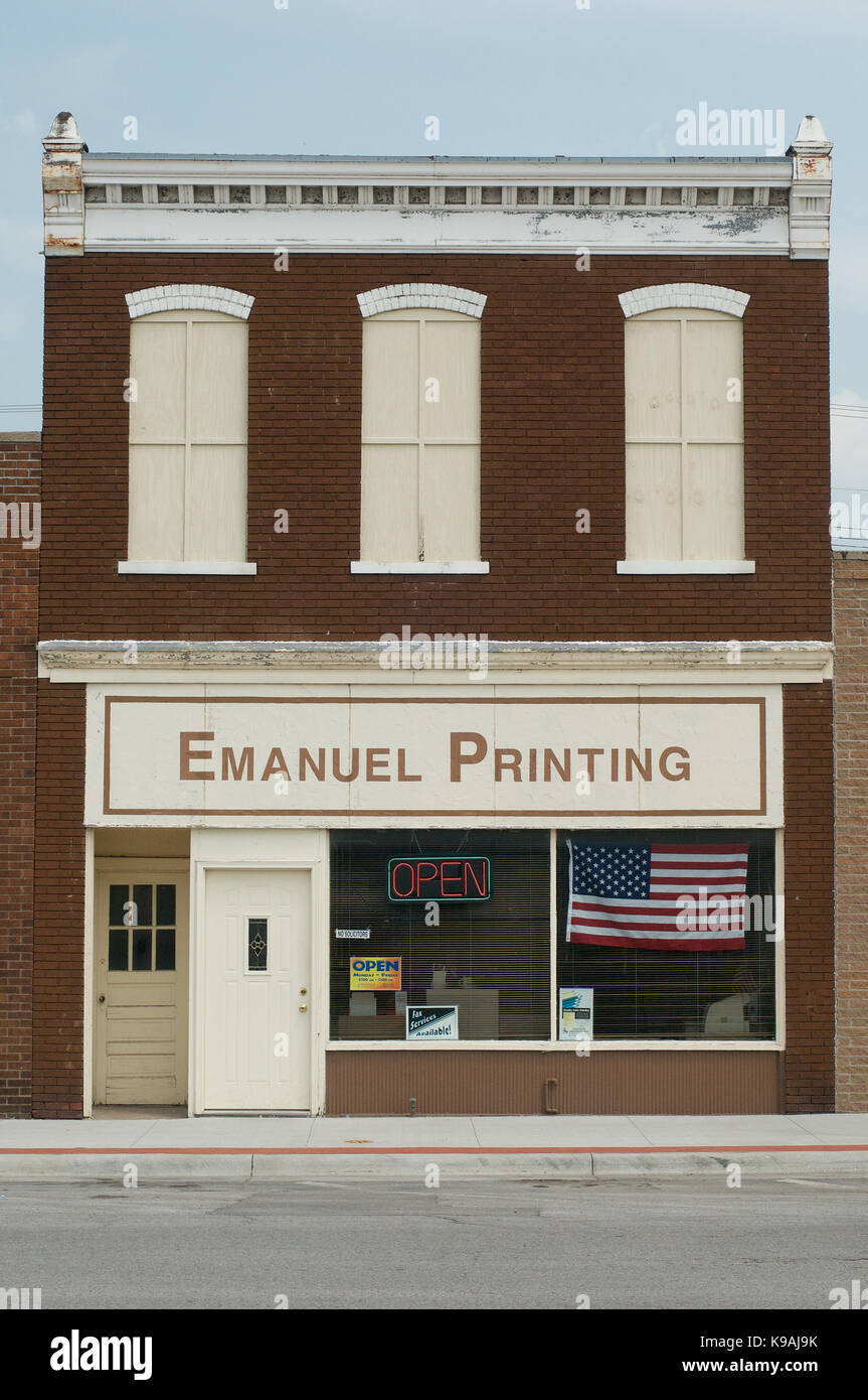 Emanuel Printing building in Fremont, Nebraska, USA Stock Photo Alamy