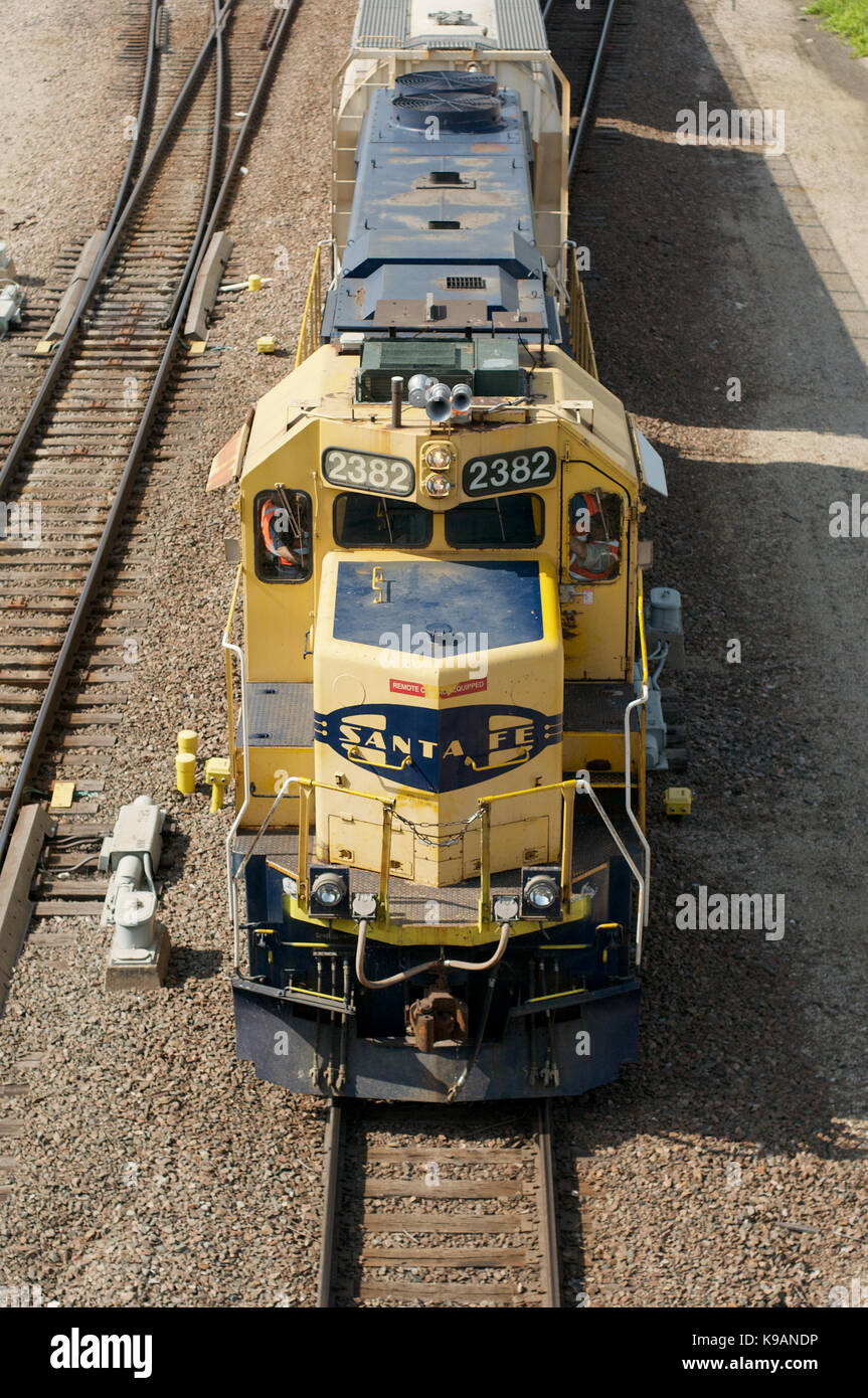 Freight train at Kansas City, USA Stock Photo Alamy