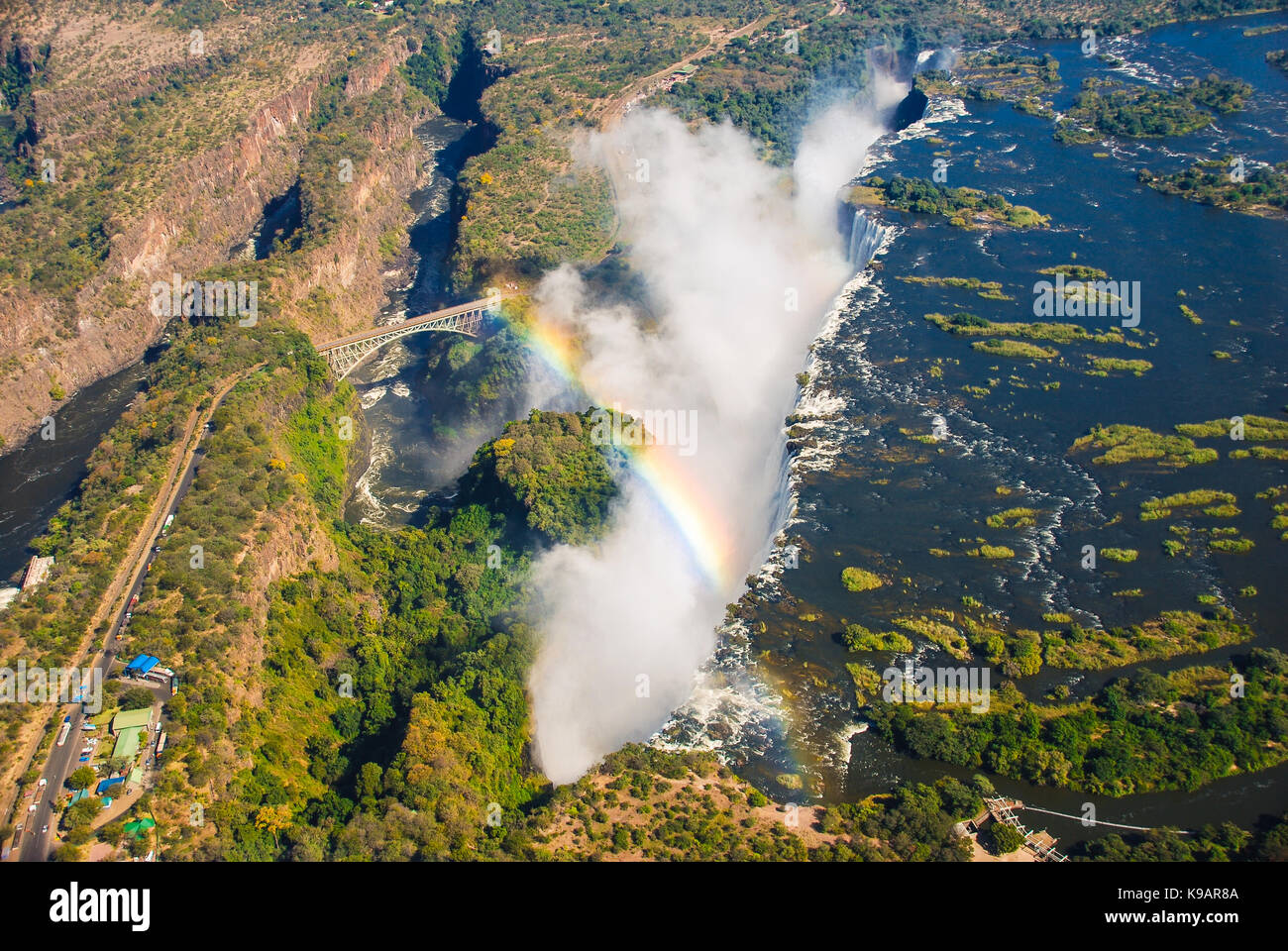 Victoria Falls is the largest waterfall in the world Stock Photo Alamy