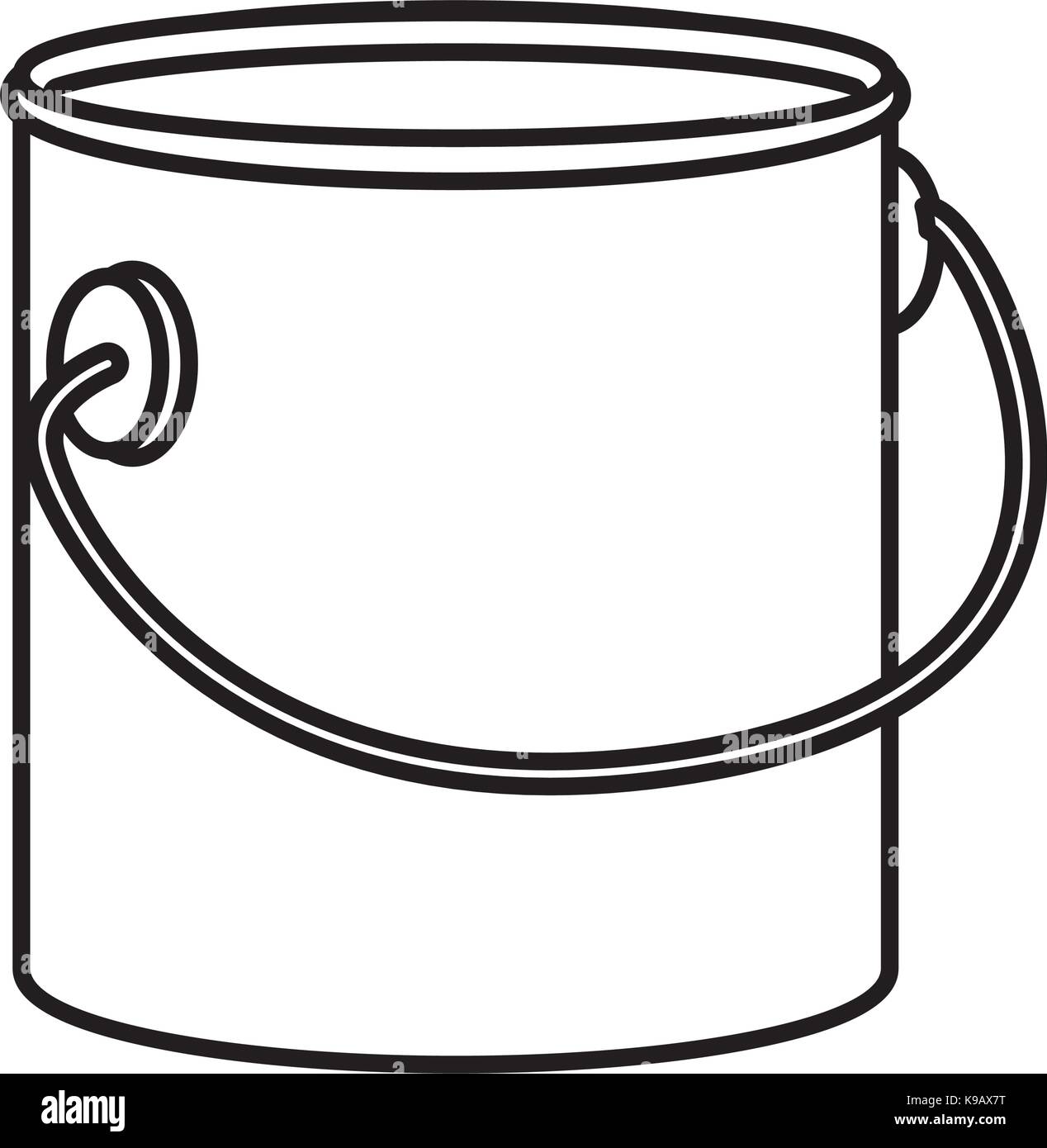 Paint bucket isolated Stock Vector Image & Art - Alamy