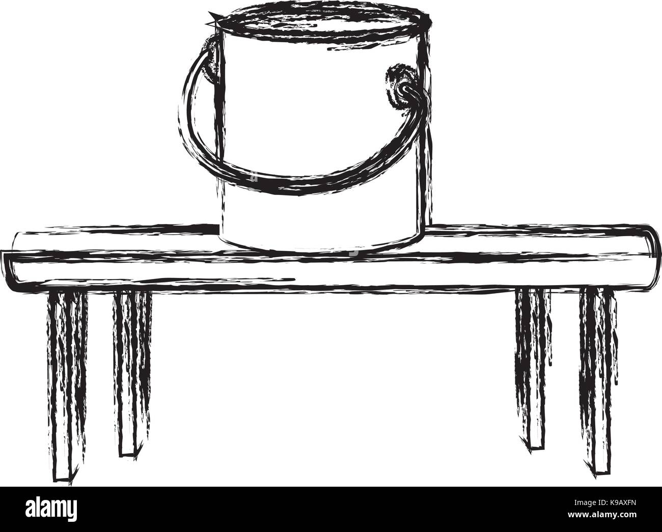 Paint bucket isolated Stock Vector Image & Art - Alamy