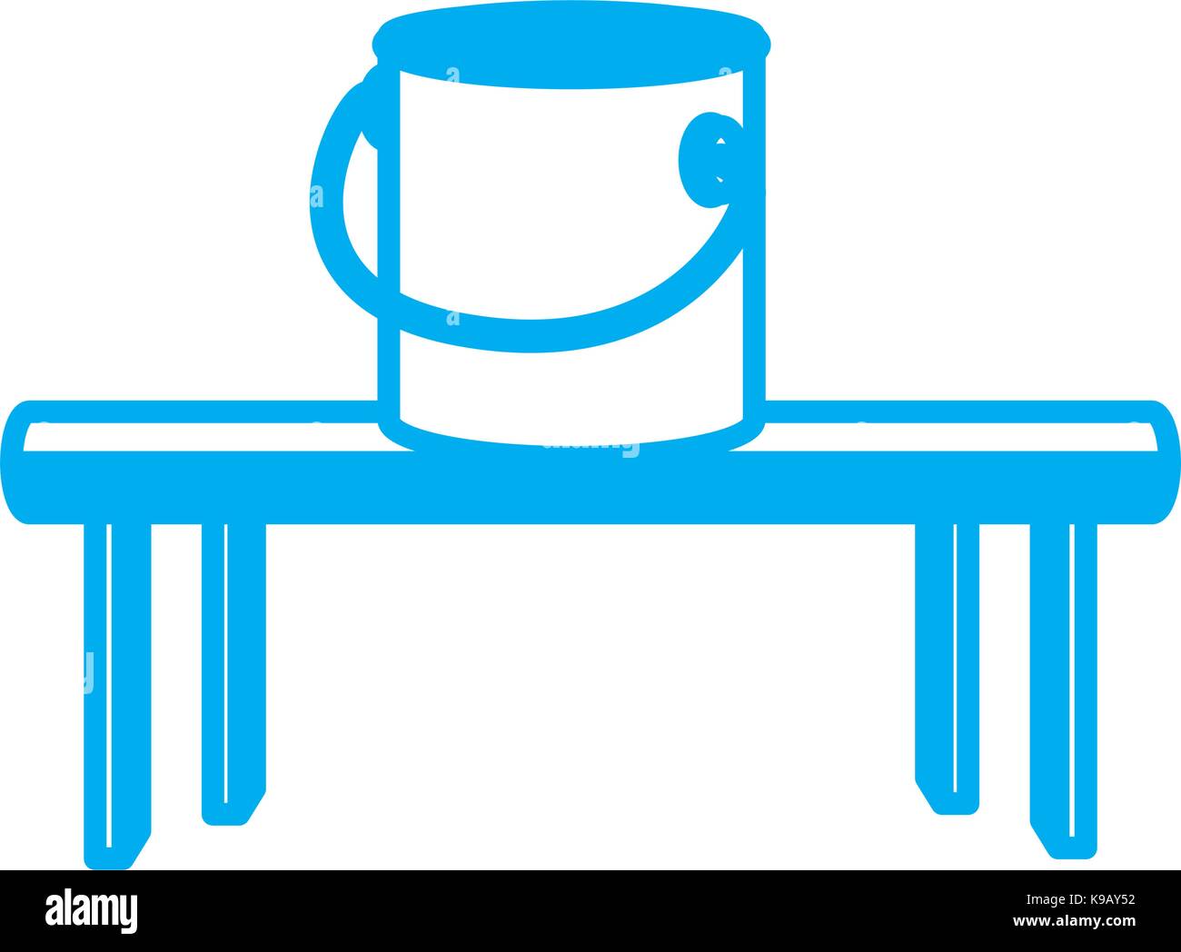 Paint bucket isolated Stock Vector Image & Art - Alamy
