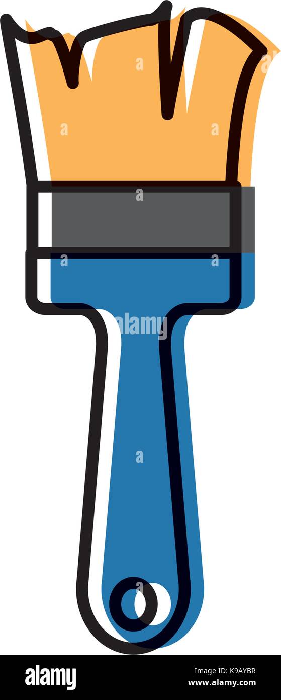 Construction paint brush Stock Vector Image & Art - Alamy