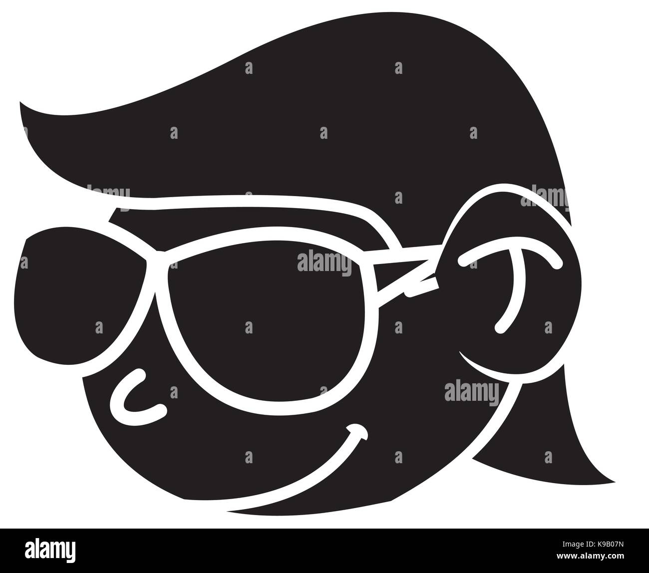 Cool guy cartoon Stock Vector