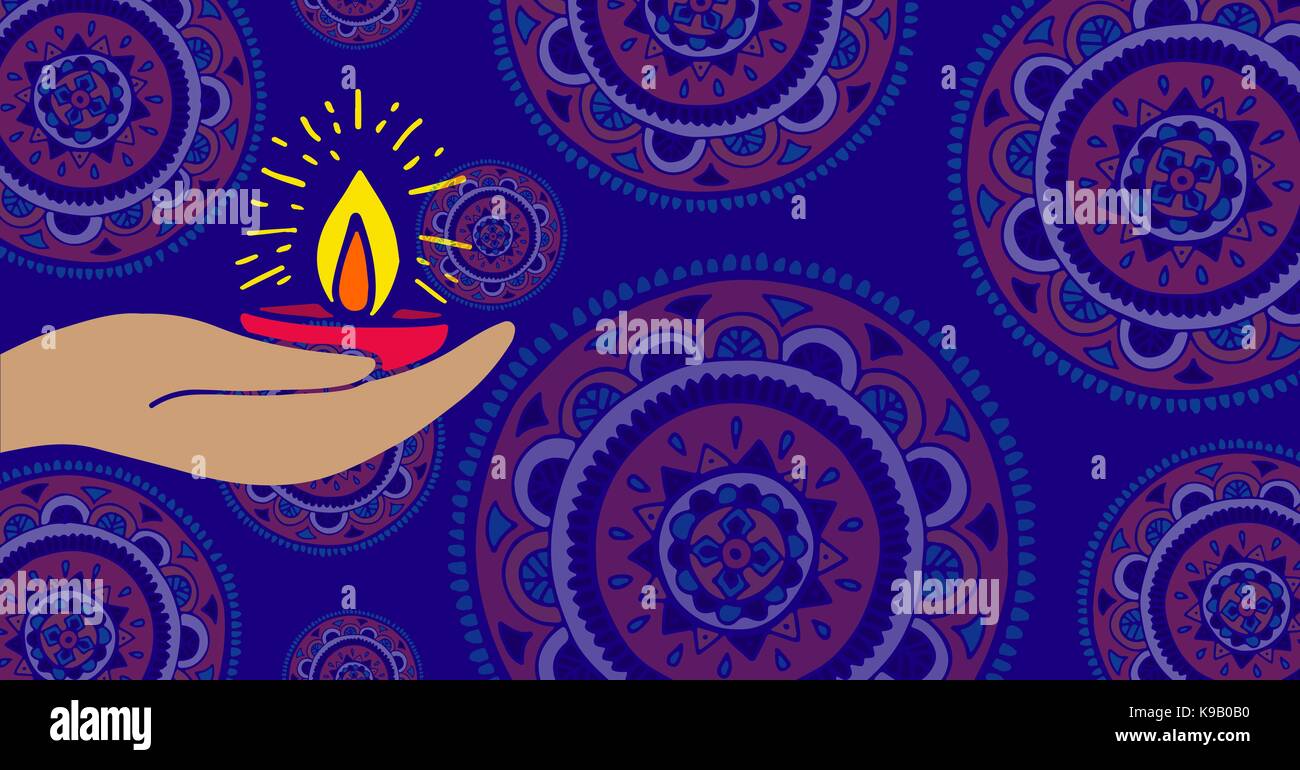 Digital Composite Of Shubh Diwali Background Facebook Post Stock Photo Alamy