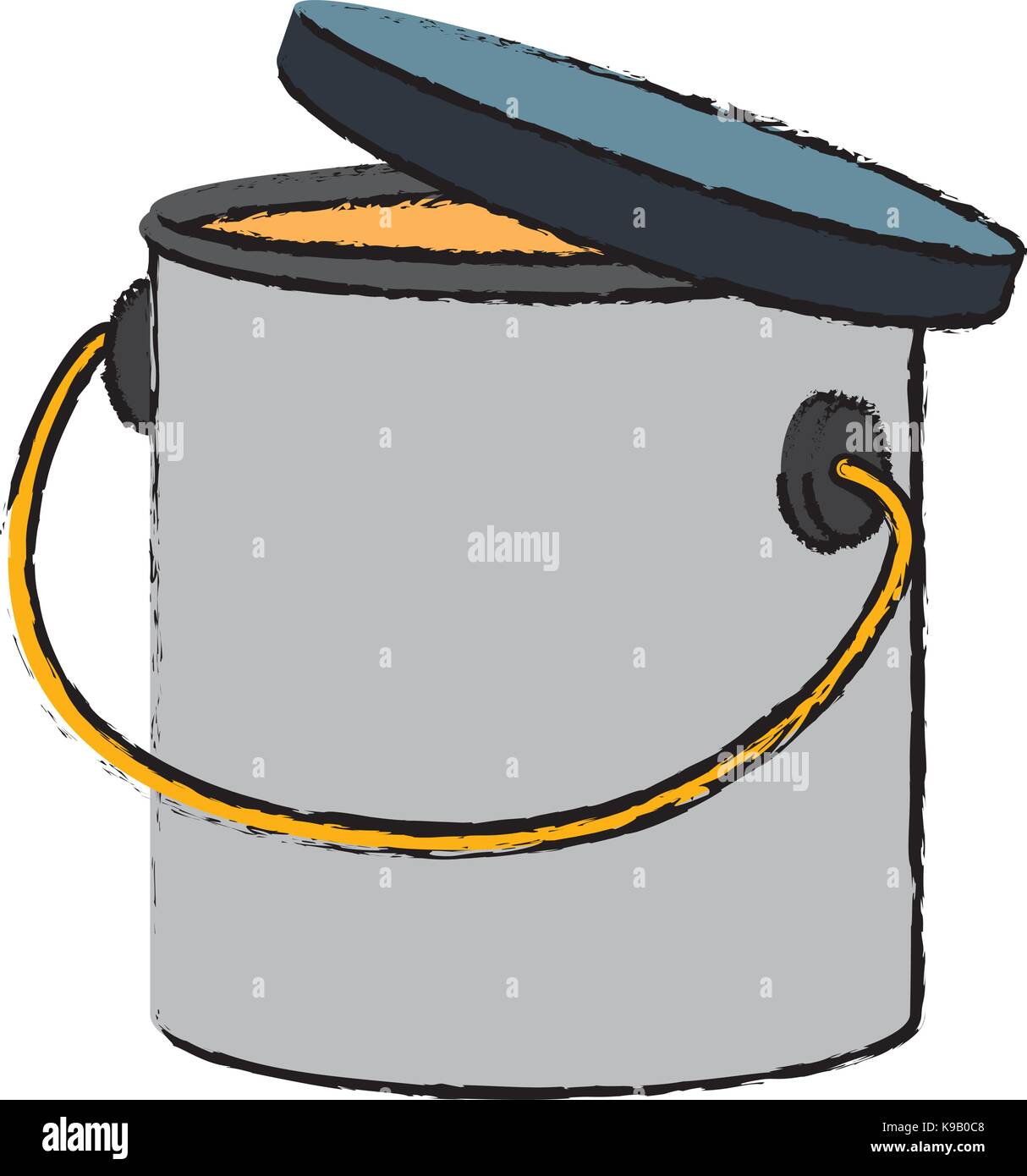 Paint bucket isolated Stock Vector Image & Art - Alamy