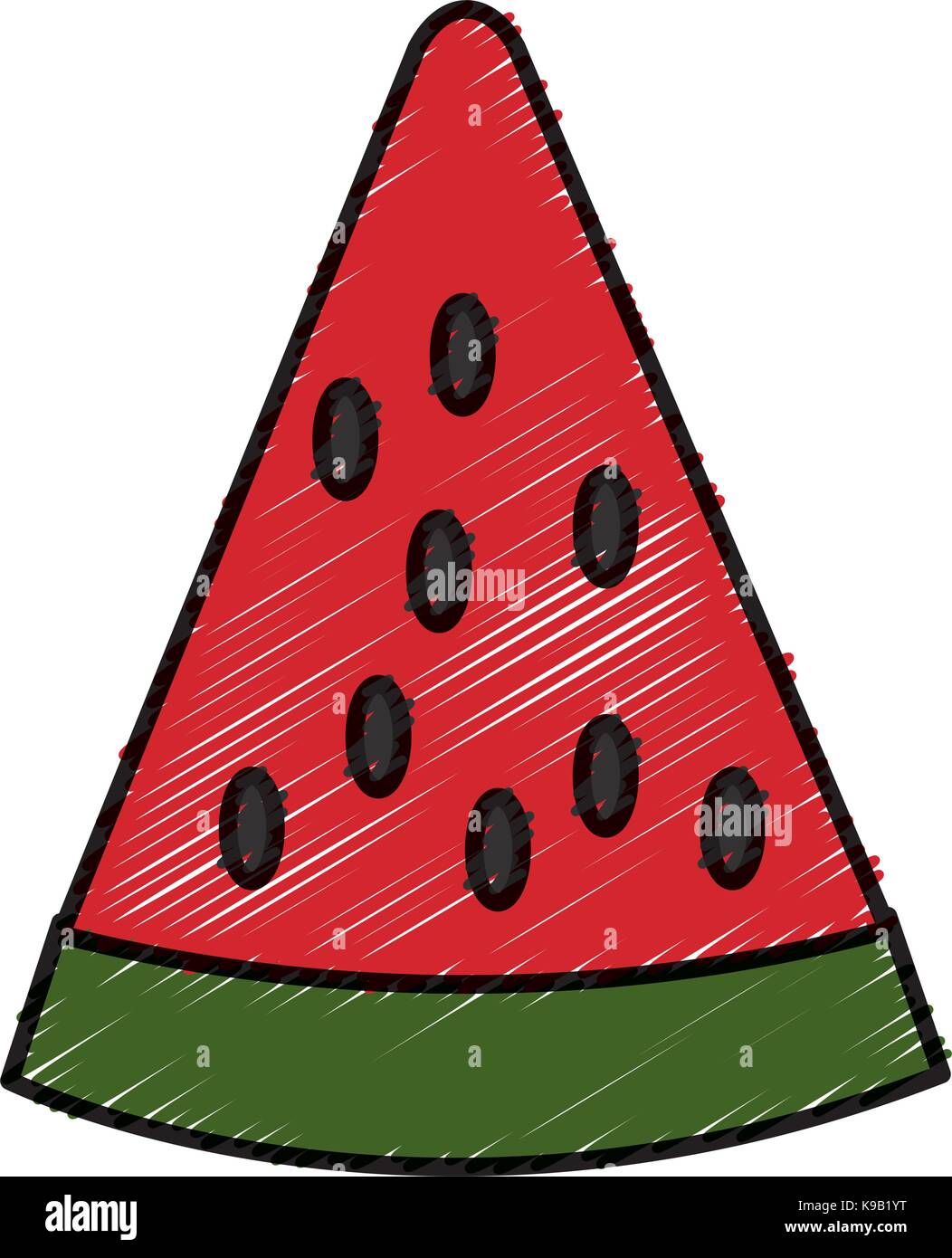 Sliced watermelon fruit Stock Vector Image & Art - Alamy