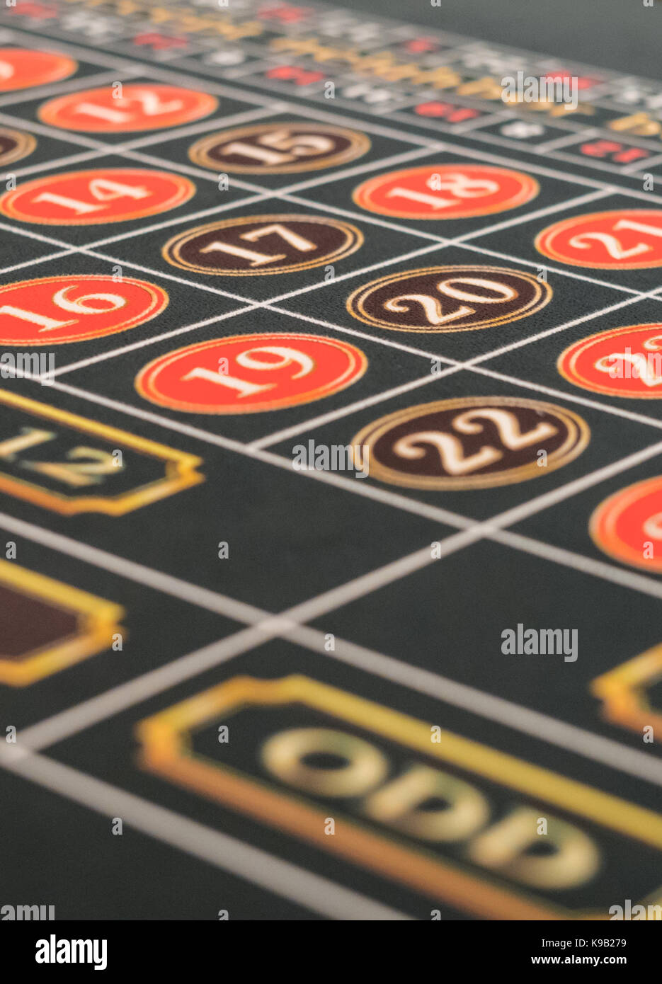 close up of a roulette table Stock Photo - Alamy