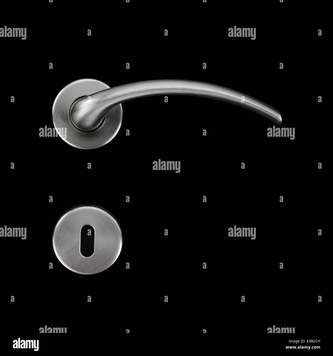 Door handle and keyhole Stock Photo Alamy