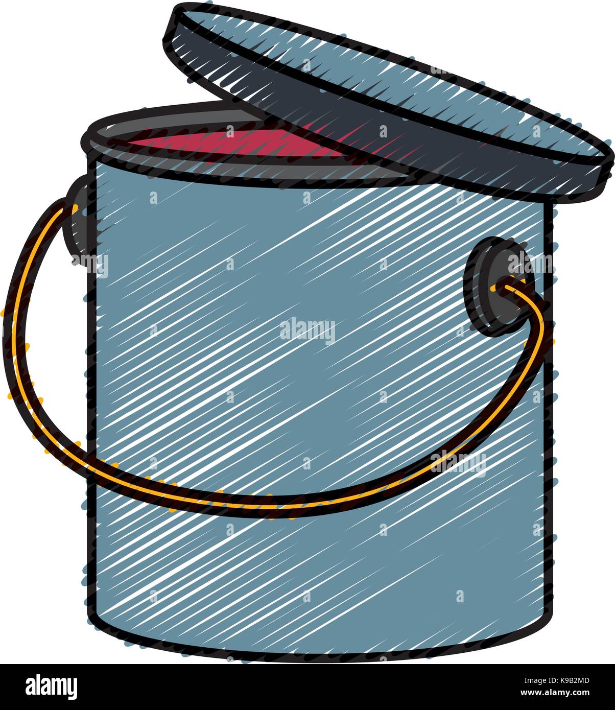 Paint bucket isolated Stock Vector Image & Art - Alamy