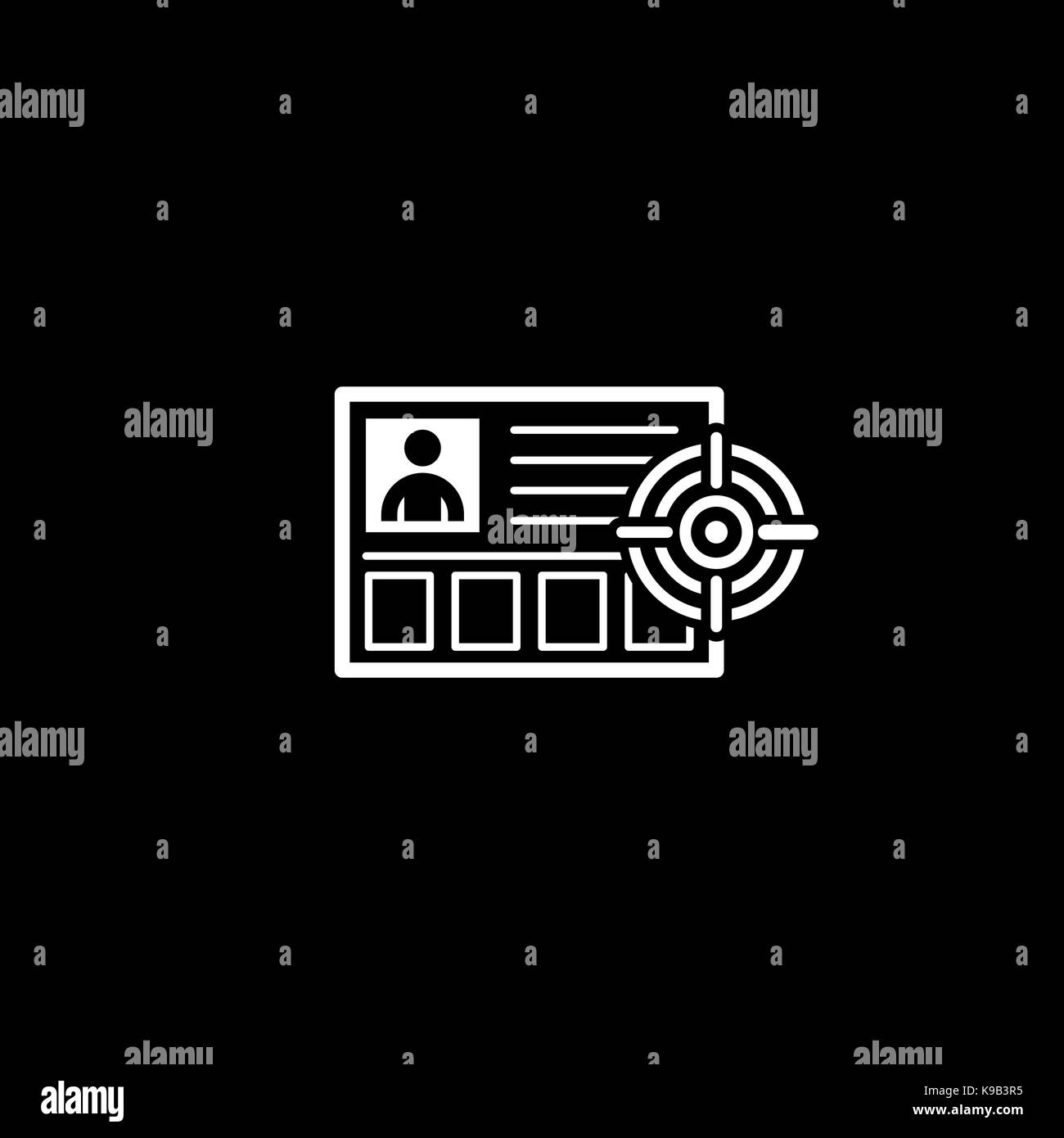 Headhunting Icon. Business Concept. Flat Design Isolated Illustration Stock Vector