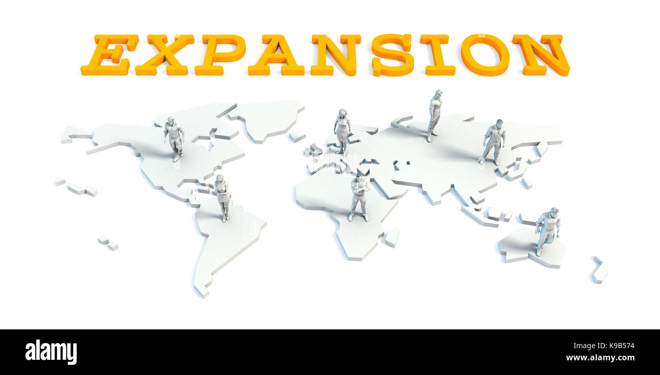 Expansion Concept with a Global Business Team Stock Photo Alamy