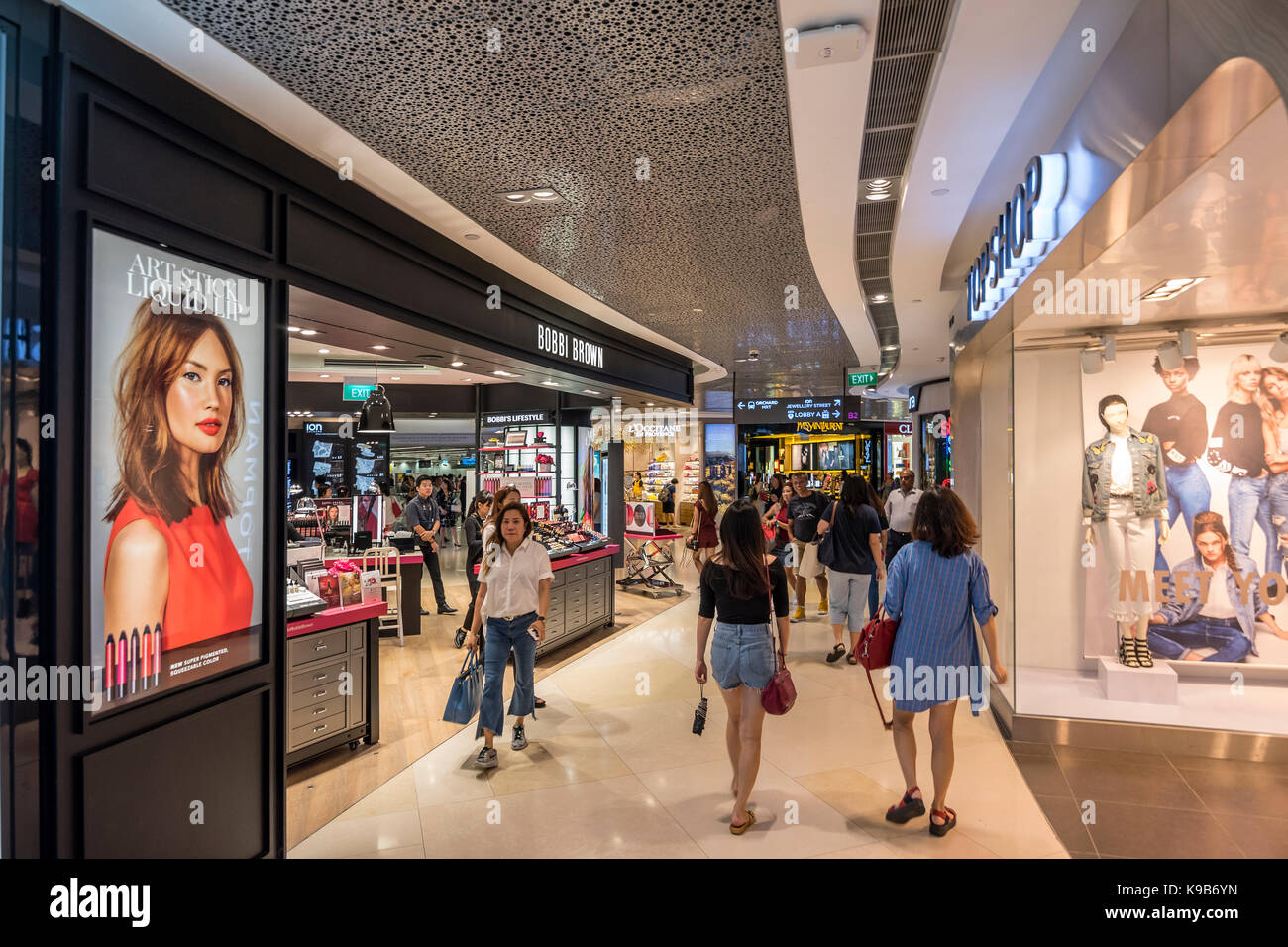 Bobbi Brown Cosmetics Store, Ion Orchard Shopping Mall, Singapore Stock Photo