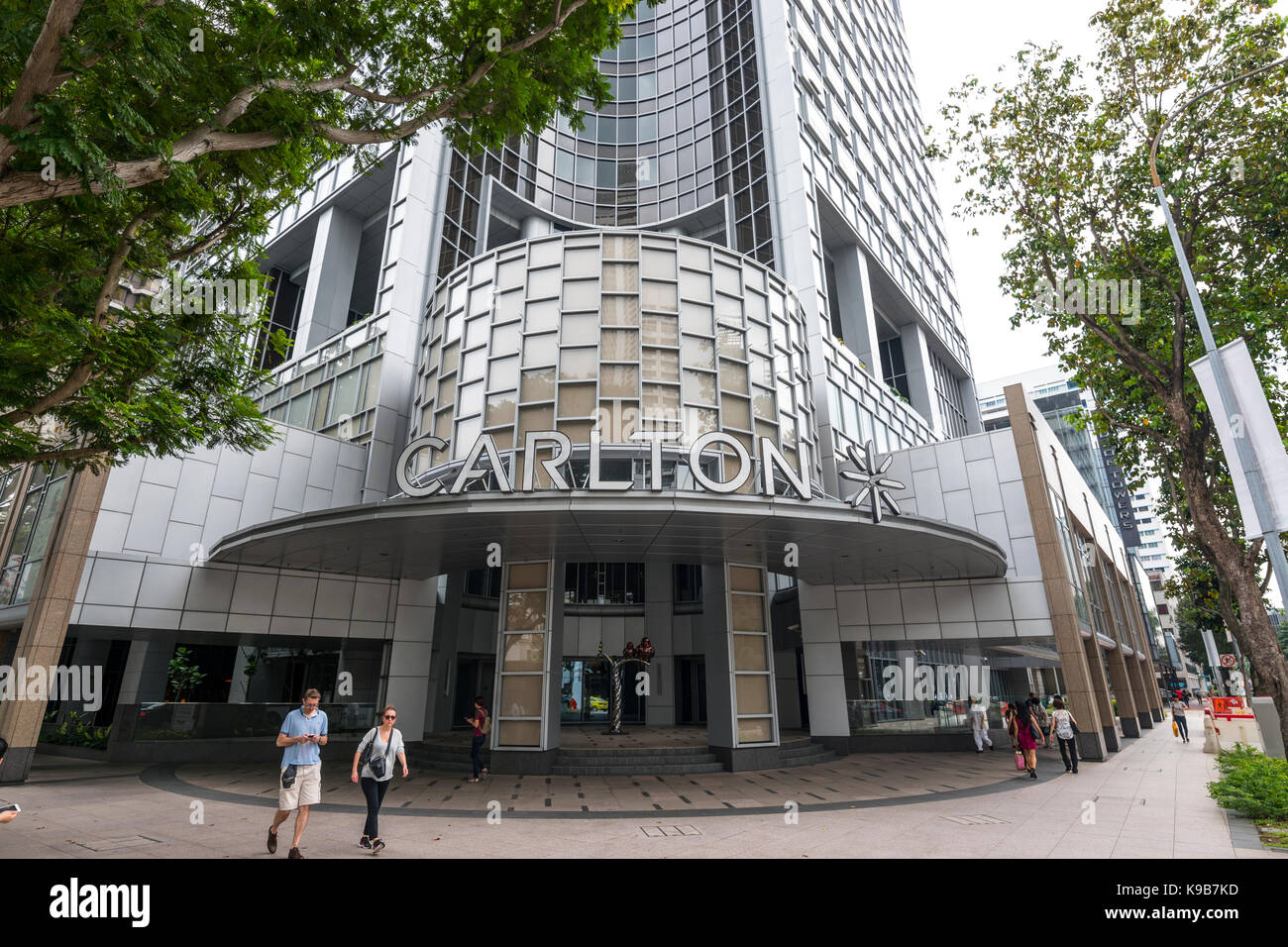 Carlton Hotel Singapore Stock Photo