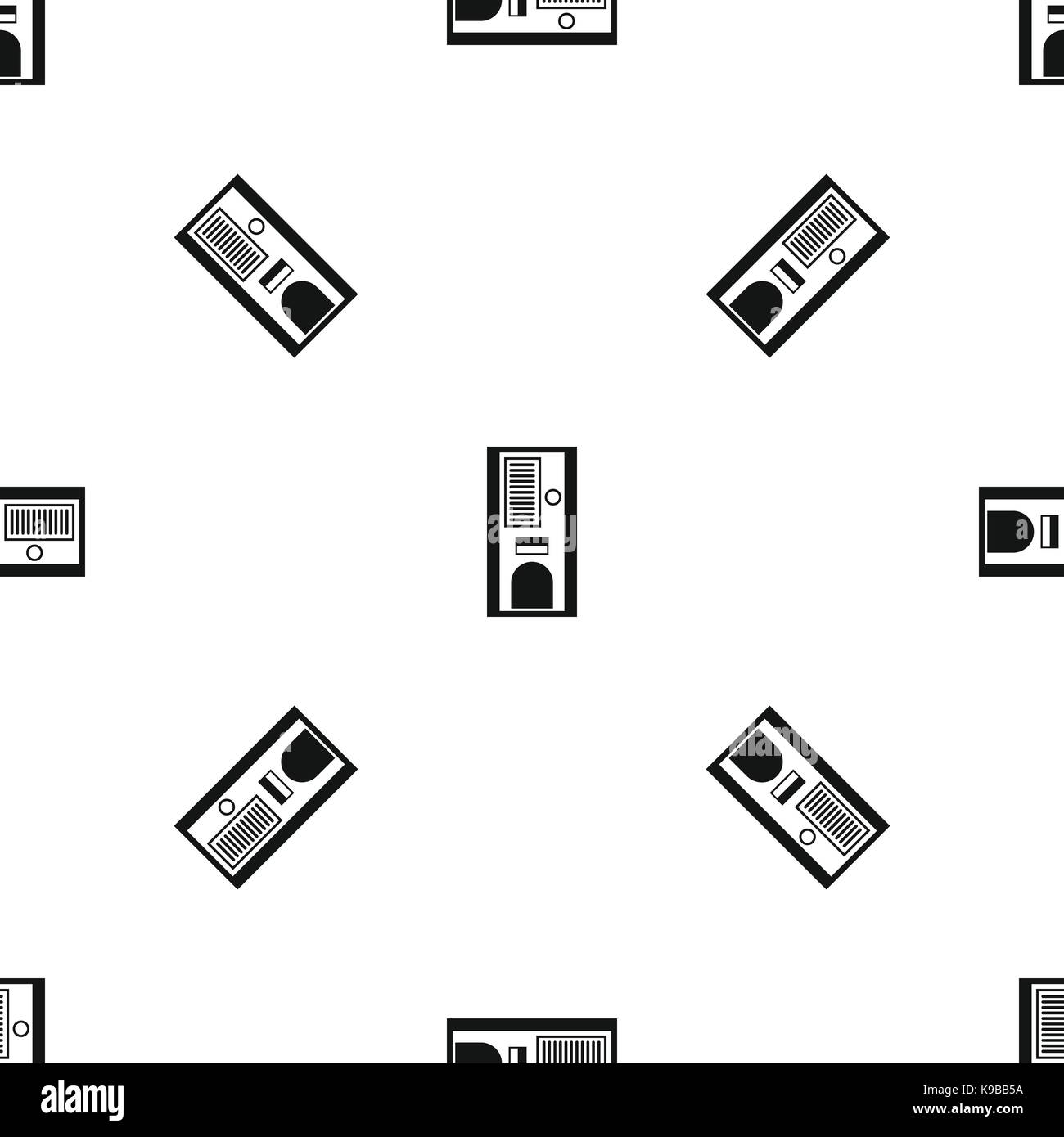 Coffee vending machine pattern seamless black Stock Vector Image & Art