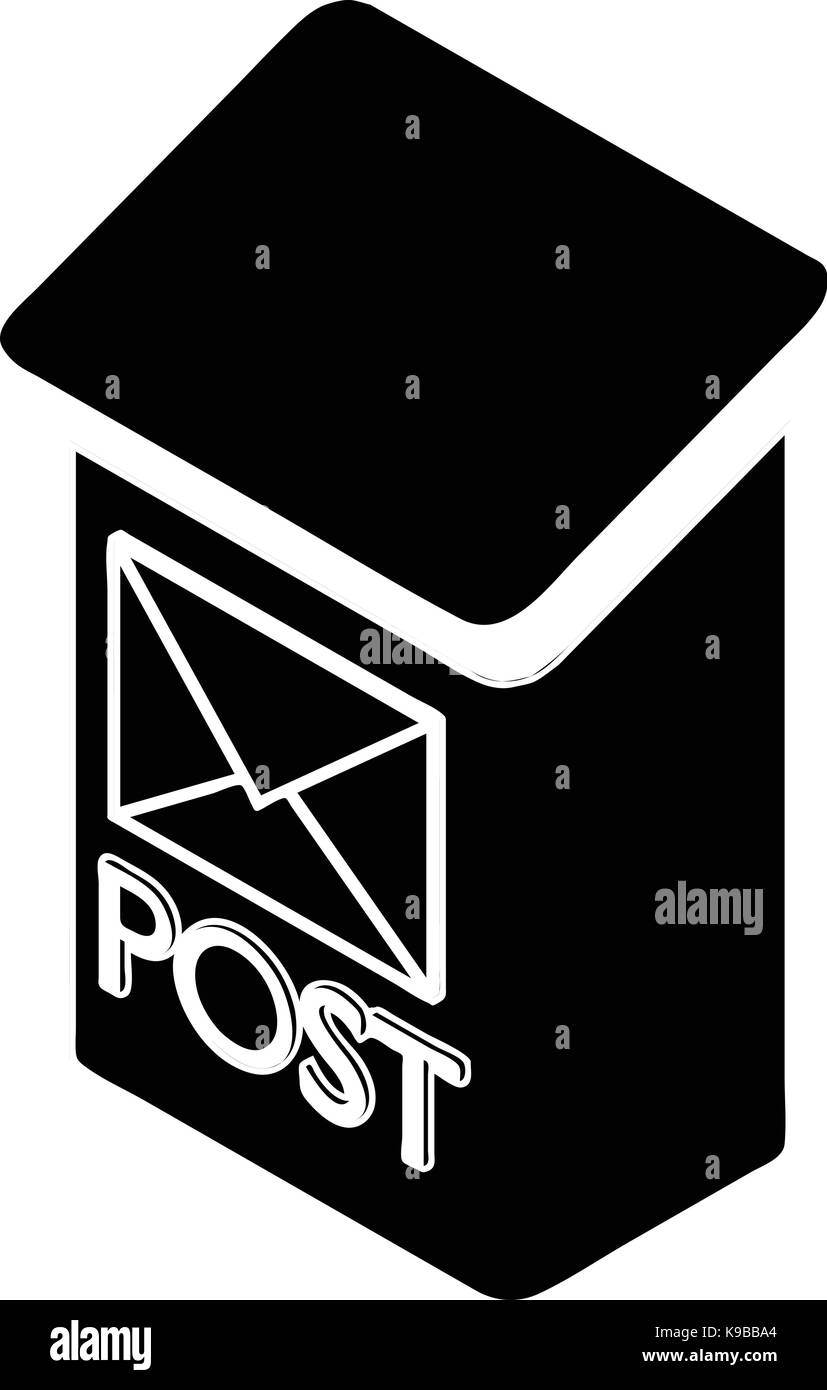 Apartment post box icon, simple style Stock Vector Image & Art Alamy