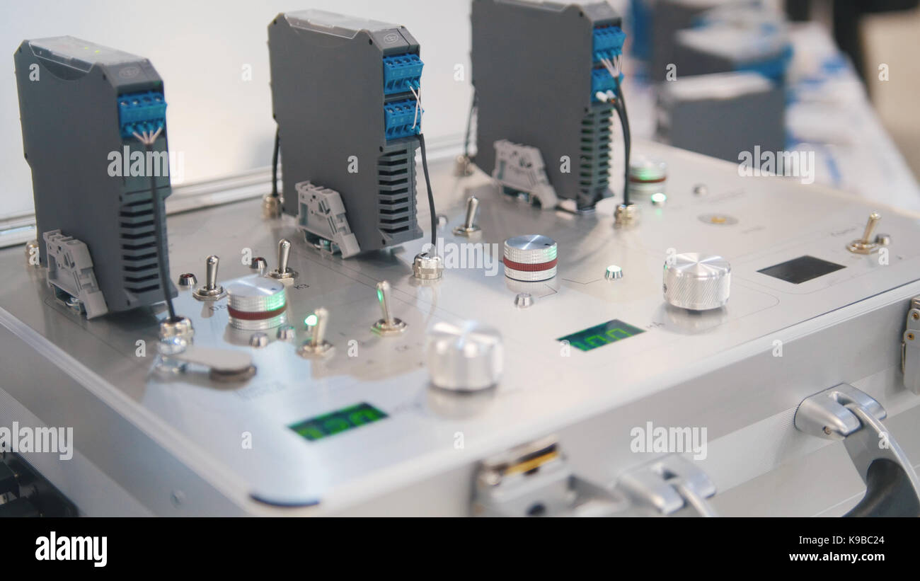 Industrial equipment electronic apparatus hightech object Stock