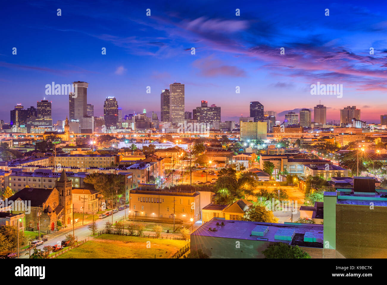 New Orleans, Louisiana, USA downtown city skyline Stock Photo - Alamy