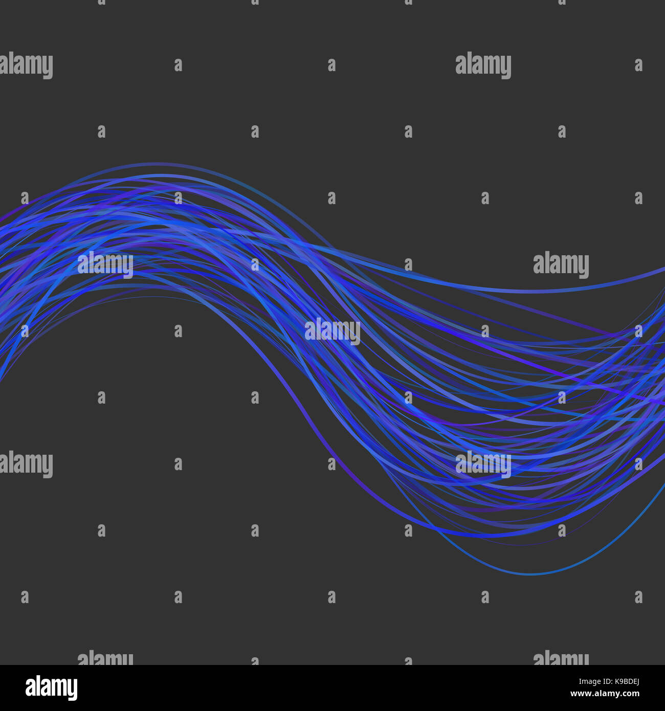 Dynamic abstract wave stripe background illustration from blue colored ...