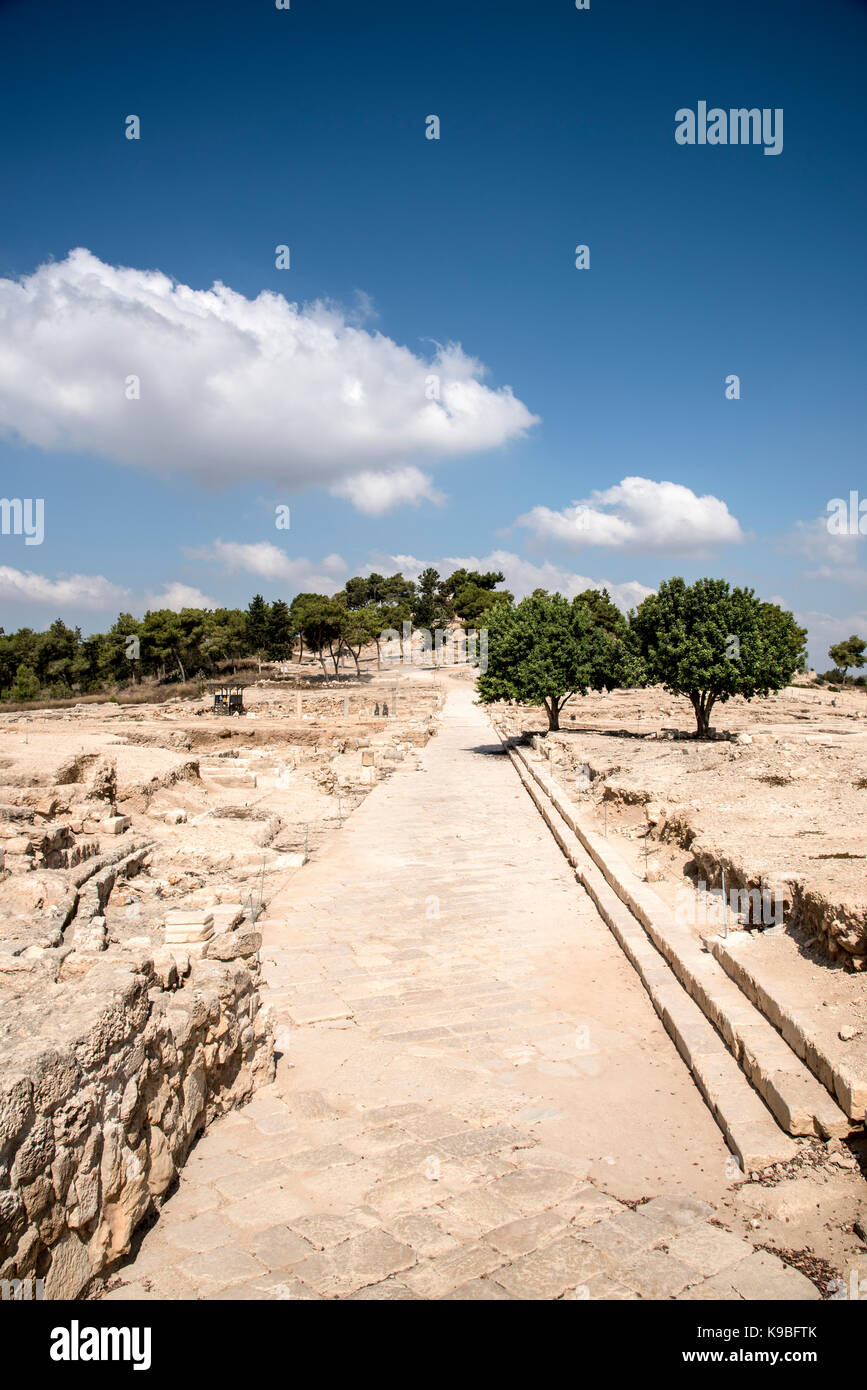 Israel, Galilee, Zippori National Park A mishnaic-period city with an abundance of mosaics General view of the ruins Stock Photo