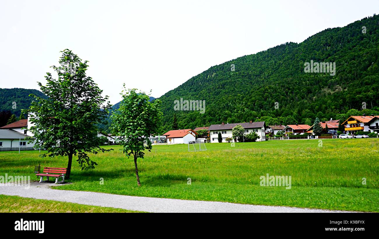 Countryside of Garmisch-Partenkirchen, Germany Stock Photo