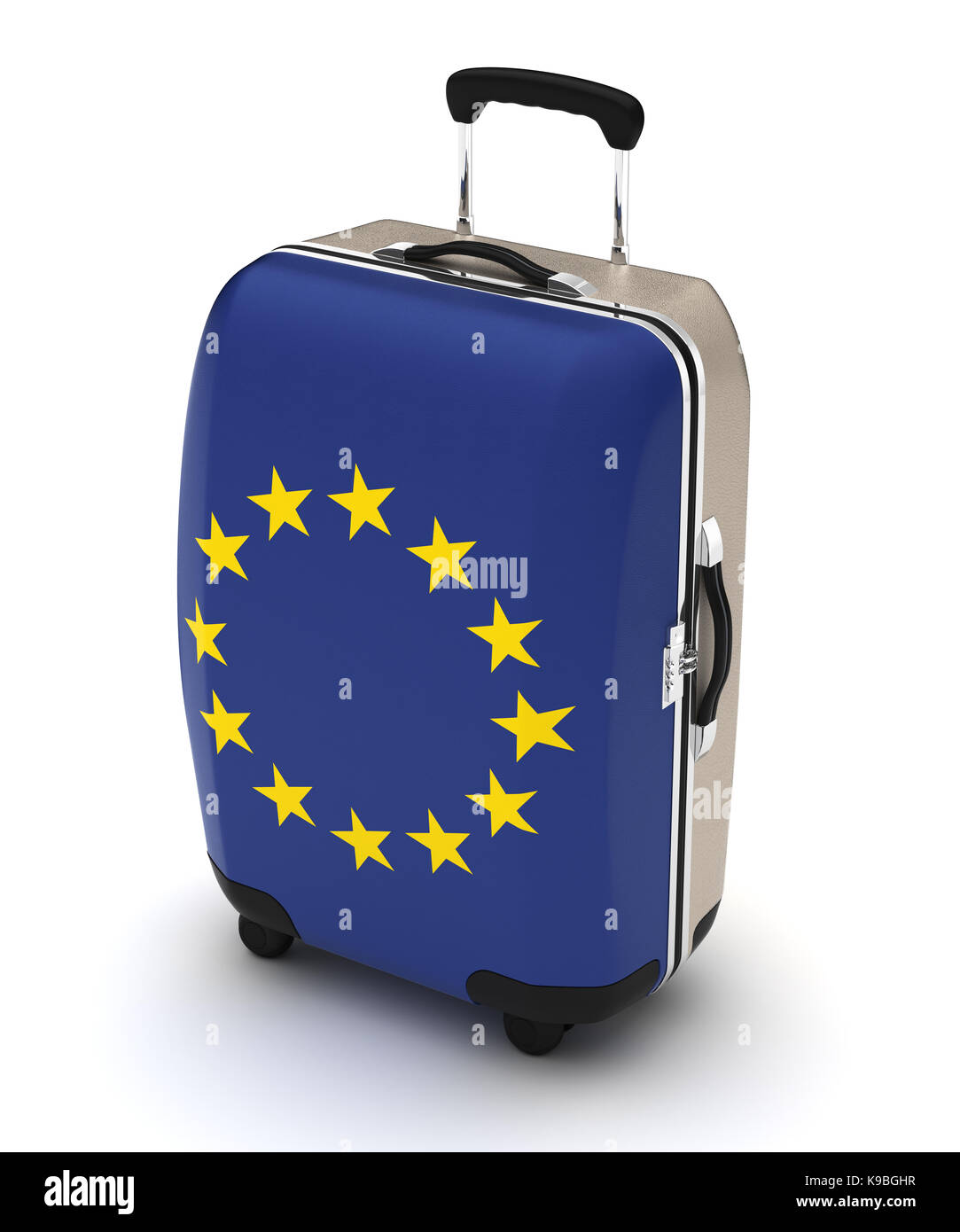 Travel to Europe (isolated with clipping path) Stock Photo