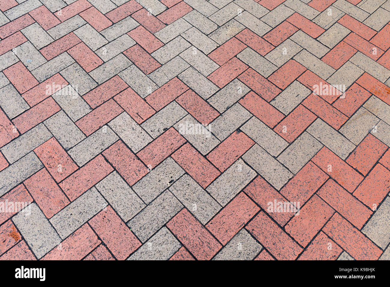 Red and Gray Bricks Pavement Pattern Background Stock Photo Alamy