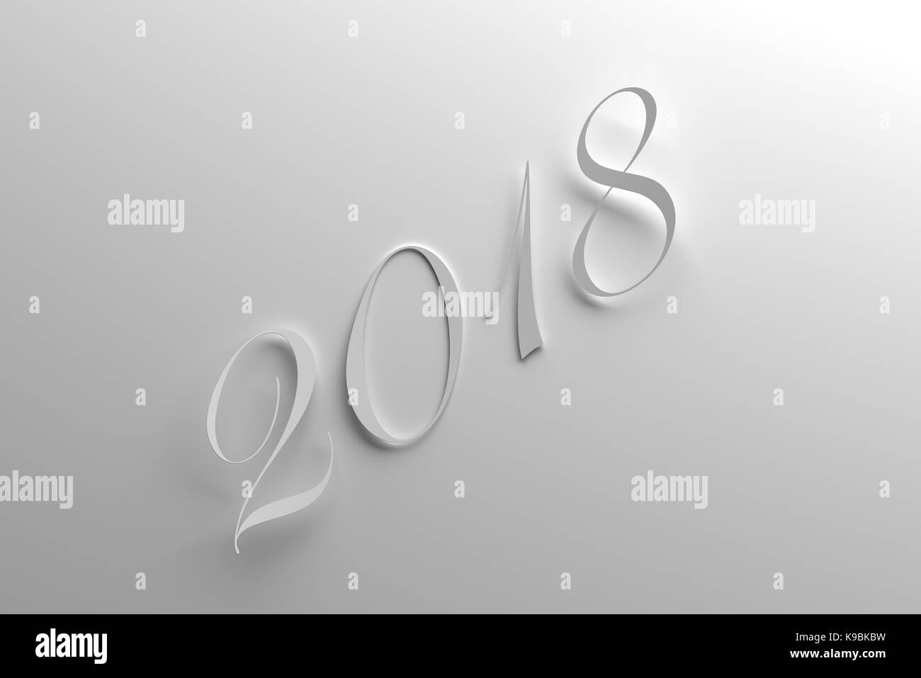 New Year 2018 Stock Photo