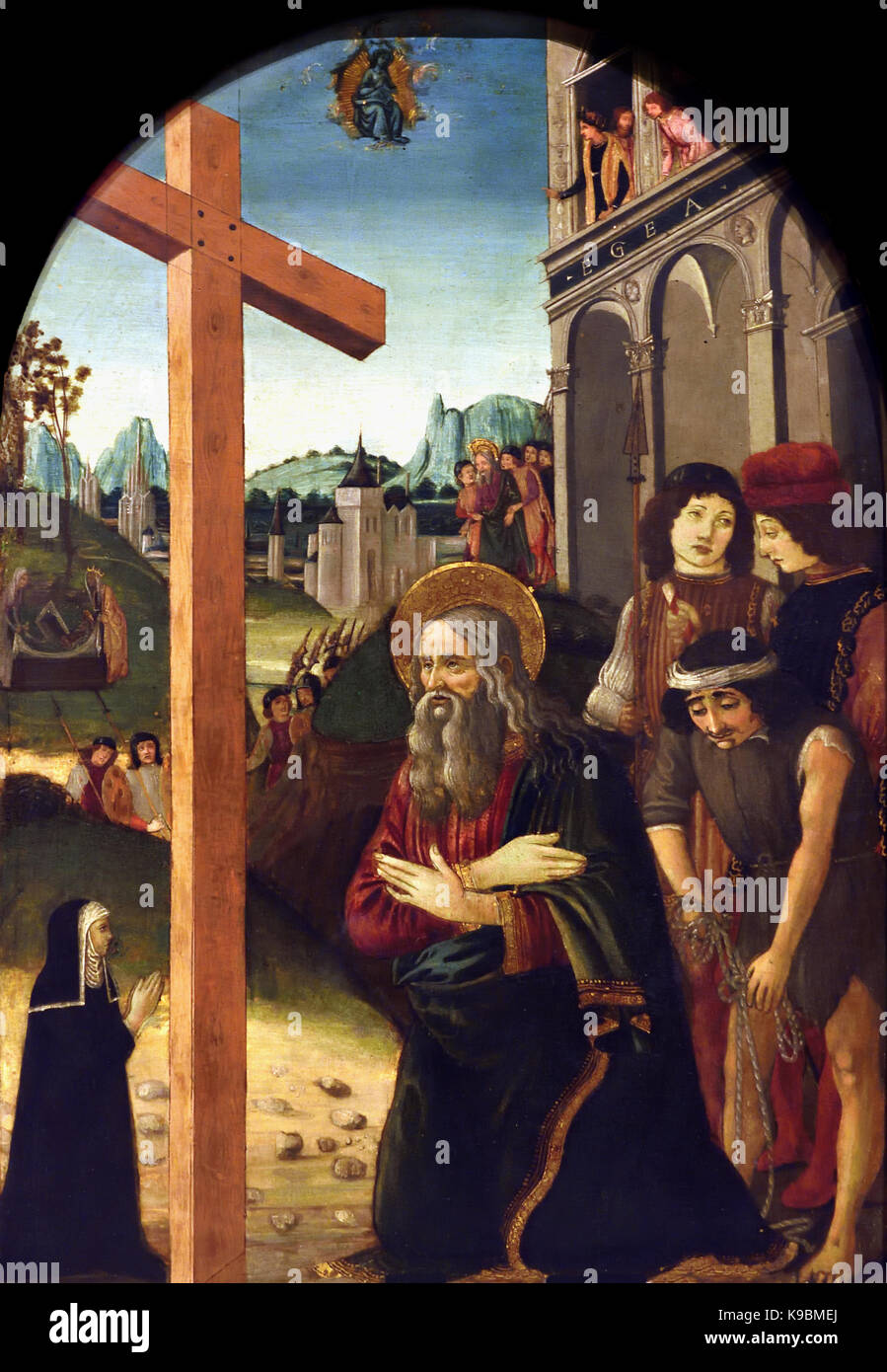 Saint Andrew the Apostle in adoration of the Cross 1490 by Francesco di Giovanni Botticini Saint Andrew the Apostle in adoration of the Cross 1490 by Francesco di Giovanni Botticini