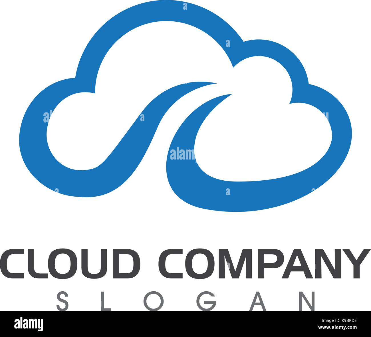 cloud technology vector logo template design vector Stock Vector Image ...