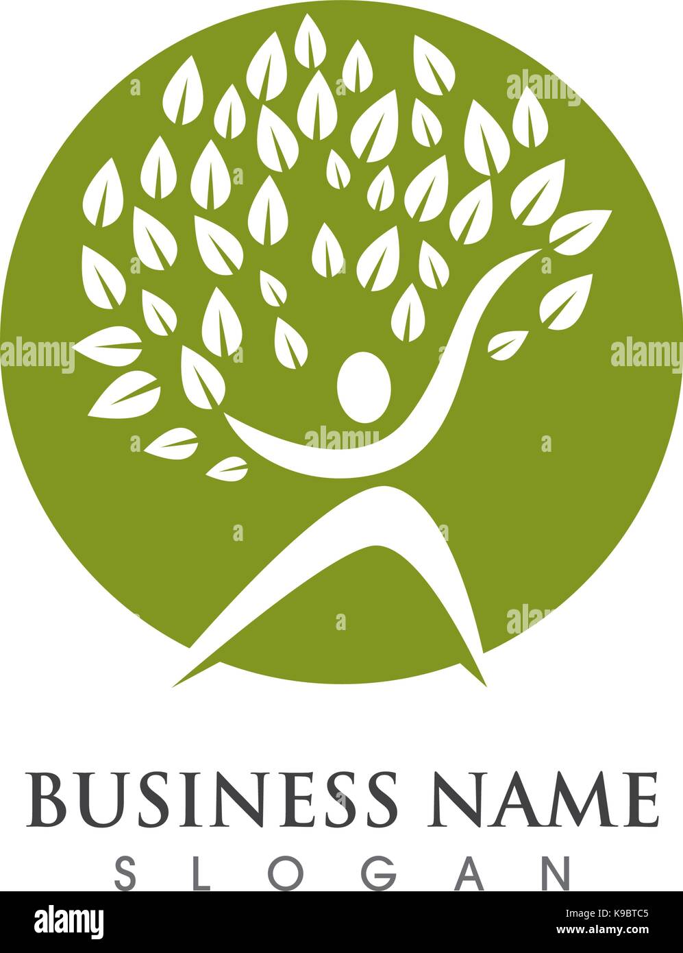 Tree icon logo template vector illustration Stock Vector Image & Art ...