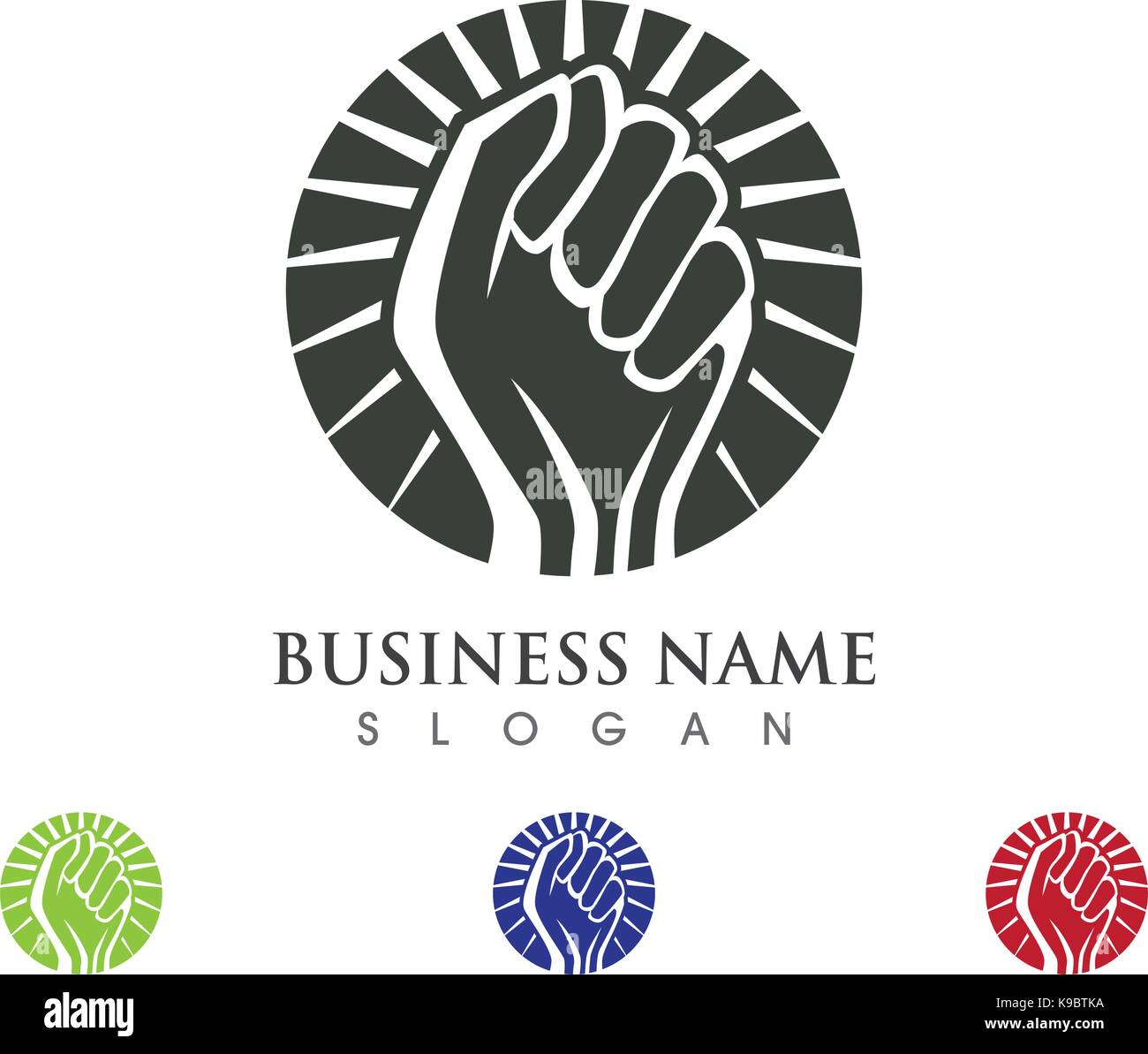 Hand strong vector icon logo template Stock Vector Image & Art - Alamy