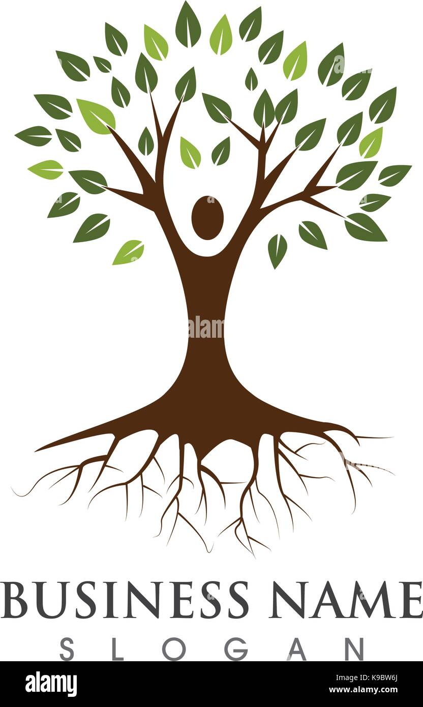 Tree icon logo template vector illustration Stock Vector Image & Art ...