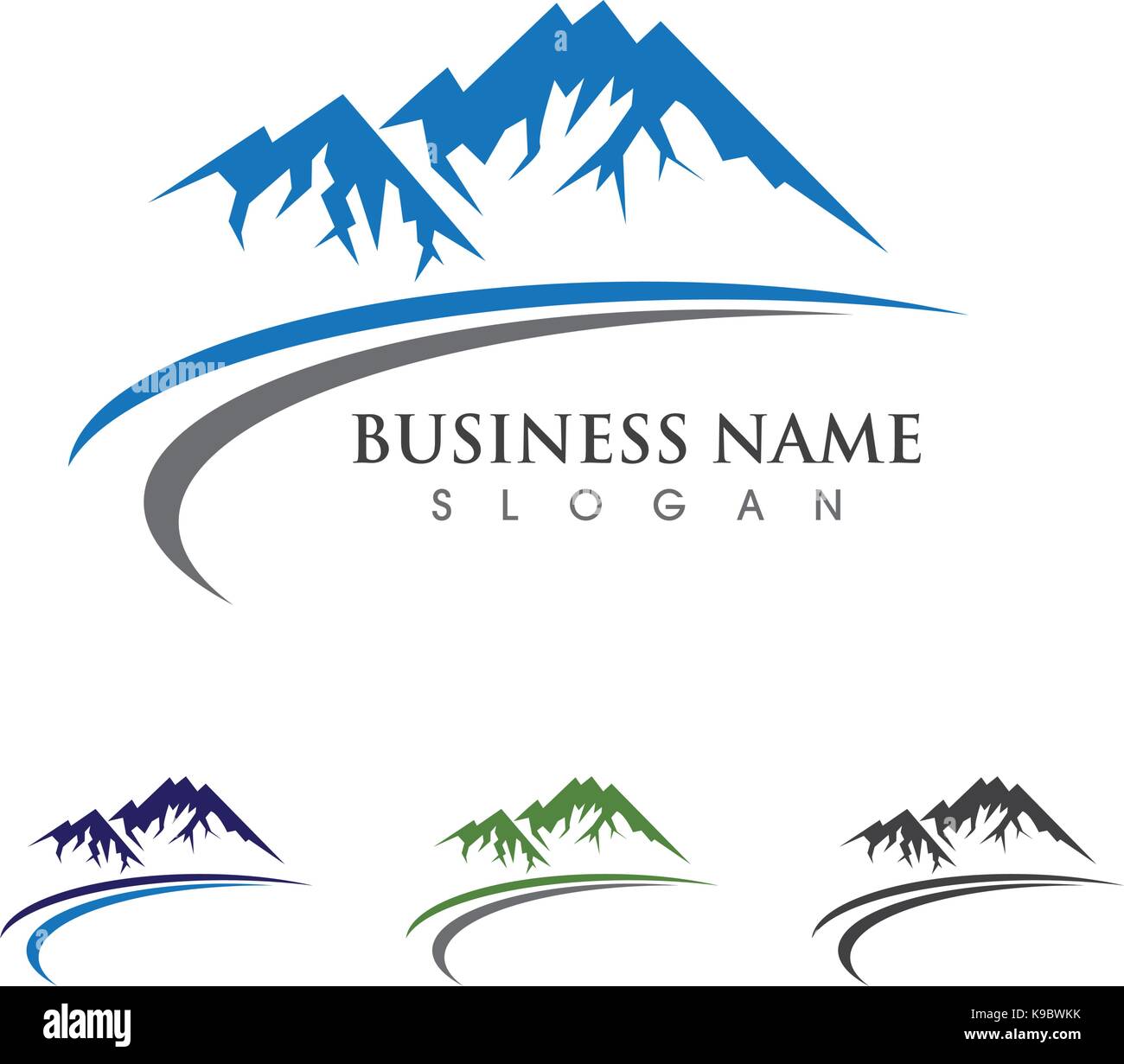 Mountains Logo Template Stock Vector Image & Art - Alamy