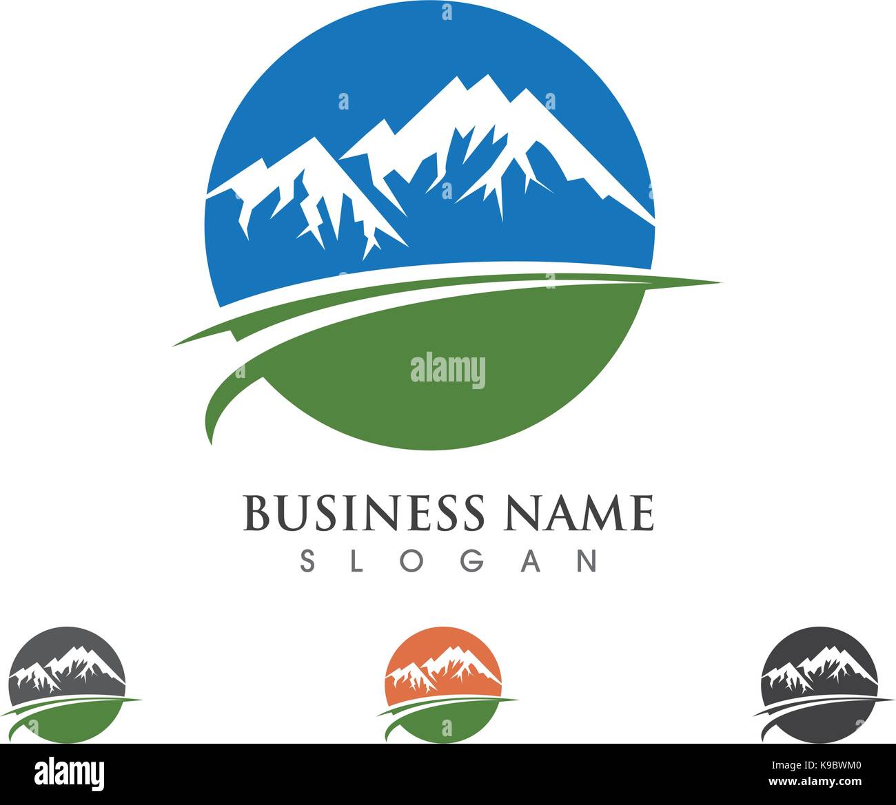 Mountains Logo Template Stock Vector Image & Art - Alamy