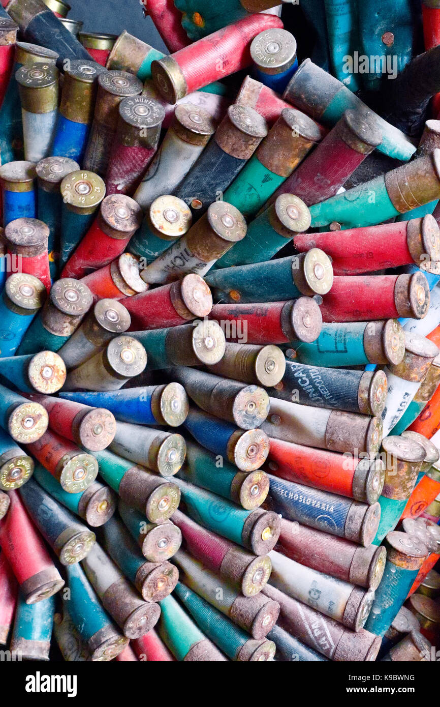 Old ammunition in different colors Stock Photo Alamy