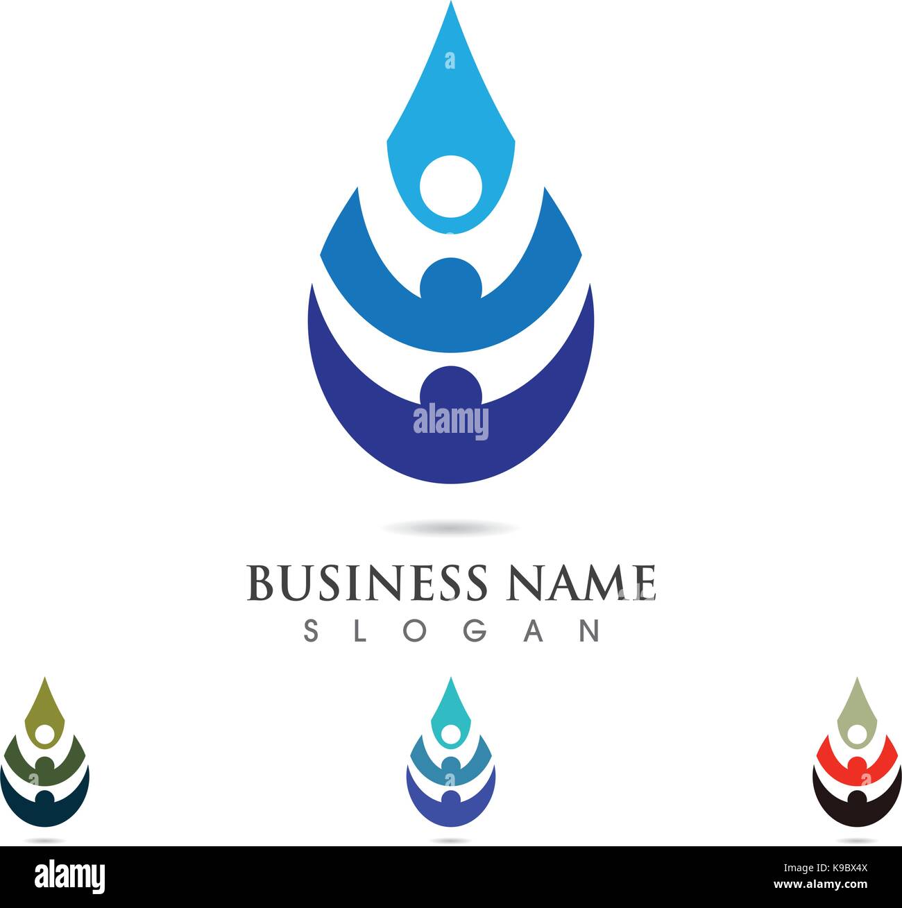 water drop icon vector illustration design template Stock Vector Image ...
