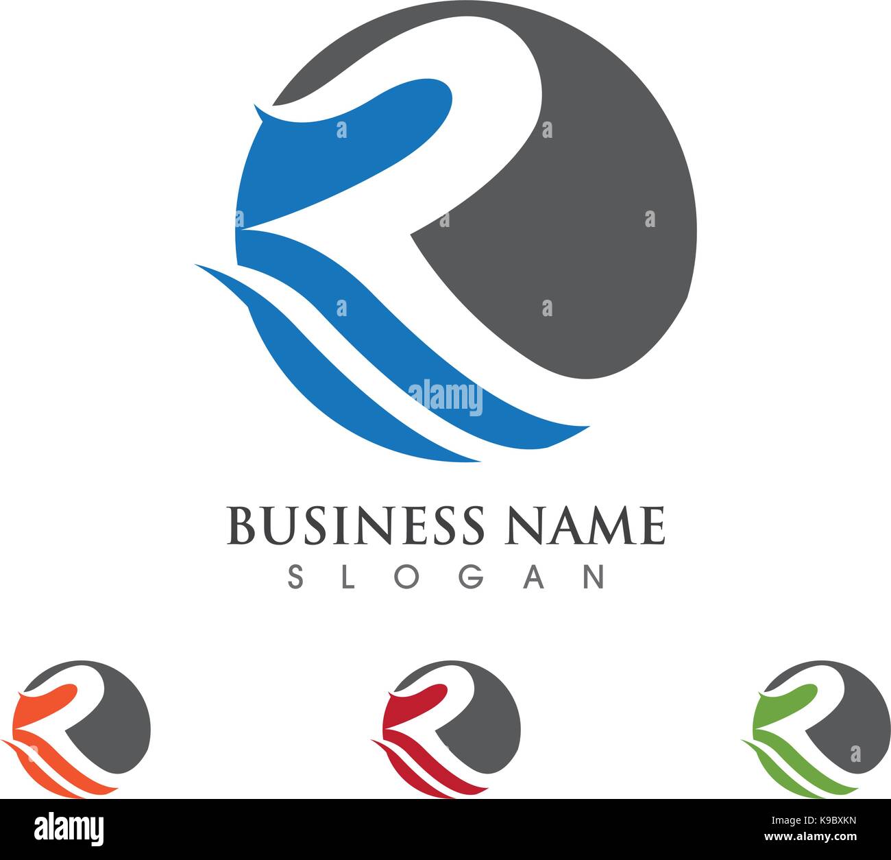 R Letter Logo Business Template Vector icon Stock Vector Image & Art ...