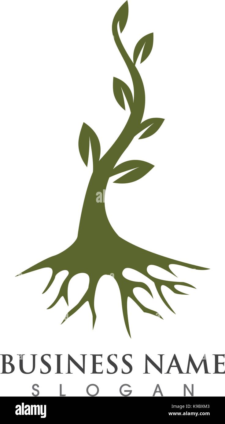 Tree icon logo template vector illustration Stock Vector Image & Art ...