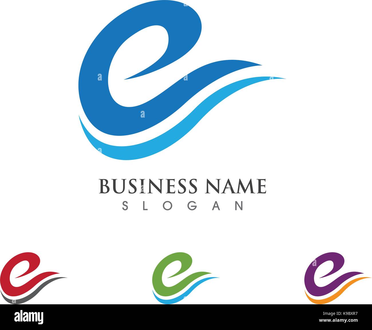 E Letter Logo Business Template Vector icon Stock Vector