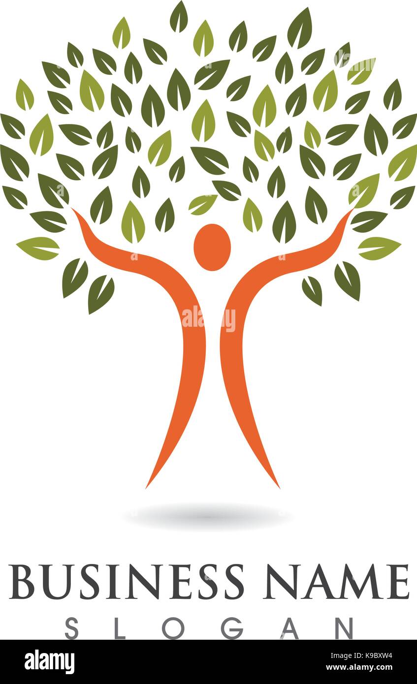 Tree icon logo template vector illustration Stock Vector Image & Art ...