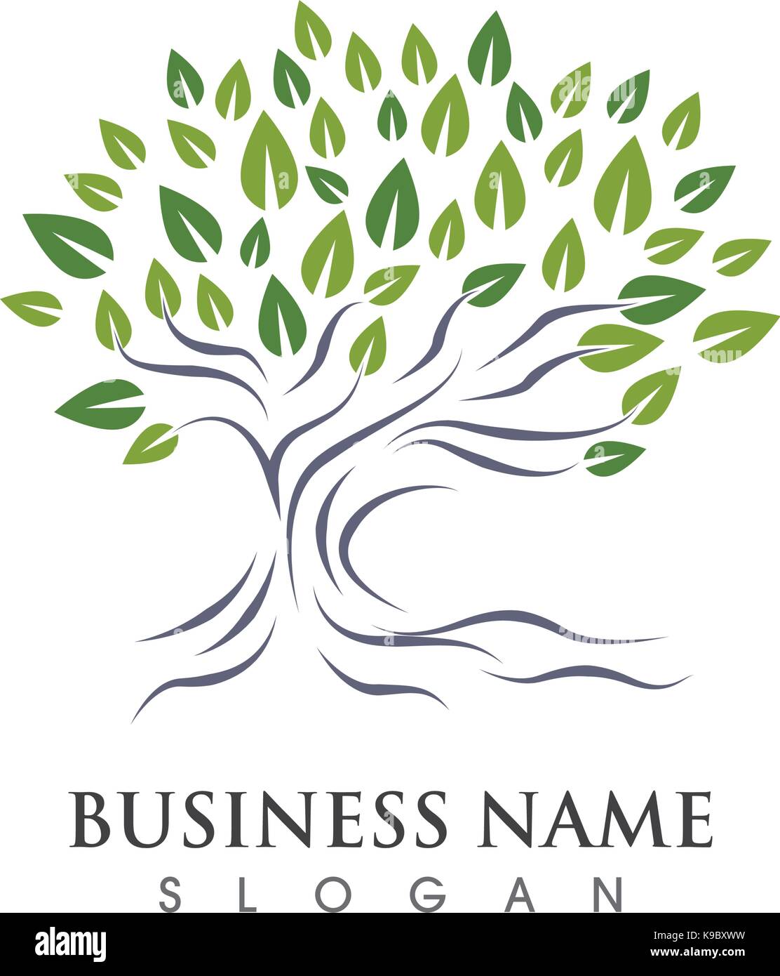 Tree icon logo template vector illustration Stock Vector Image & Art ...
