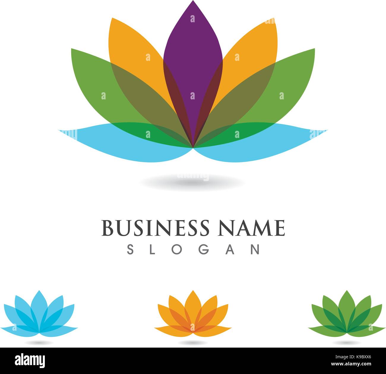 Beauty Vector Lotus flowers design logo Template icon Stock Vector ...
