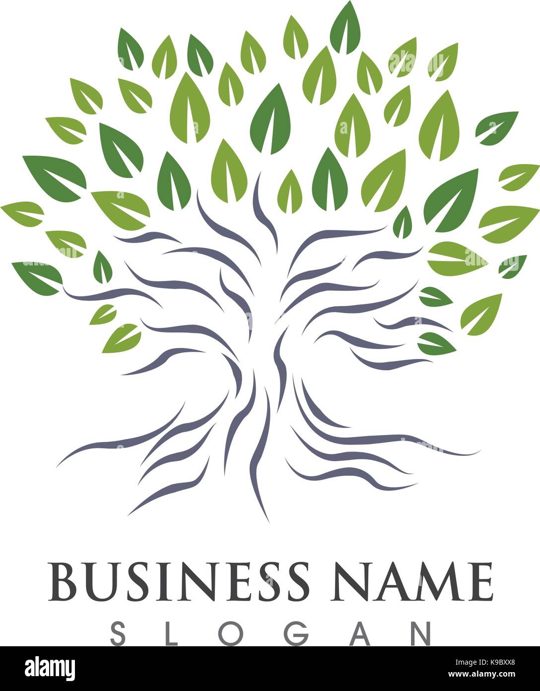Tree icon logo template vector illustration Stock Vector Image & Art ...