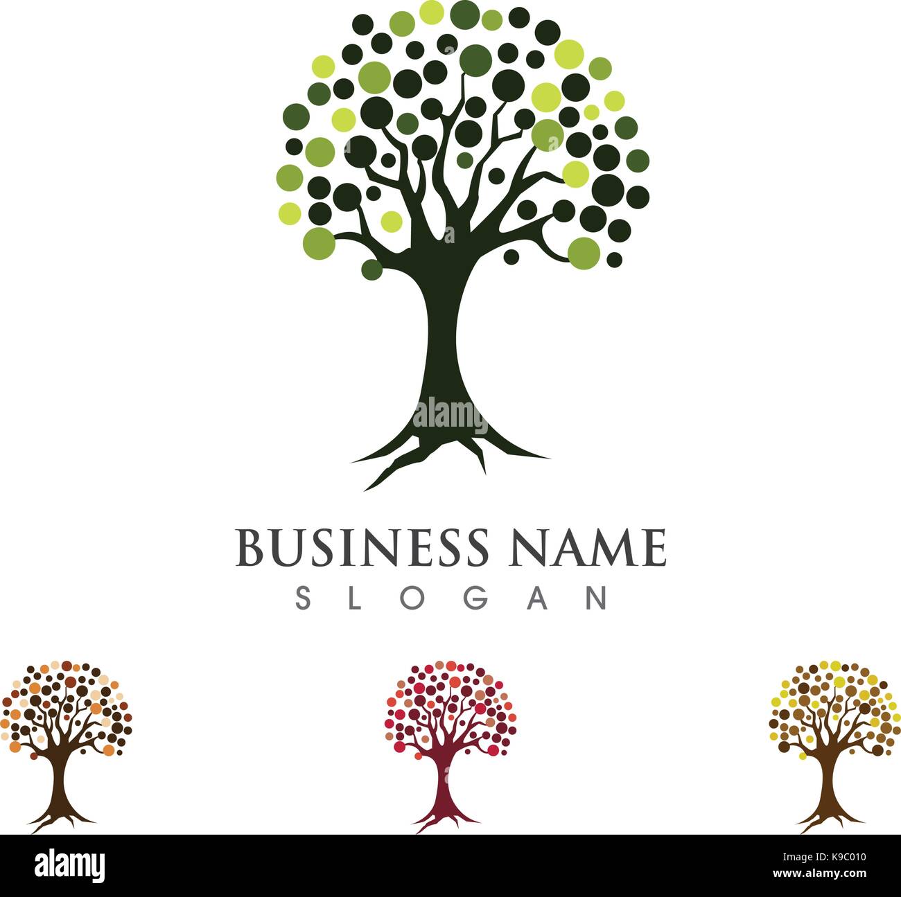 Tree icon logo template vector illustration Stock Vector Image & Art ...