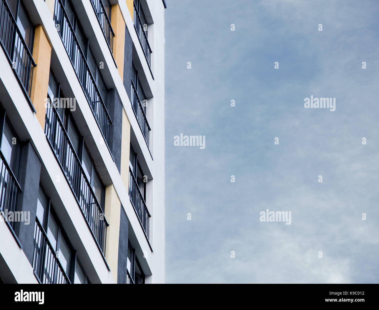 part of new Modern, Luxury Apartment Building Stock Photo - Alamy