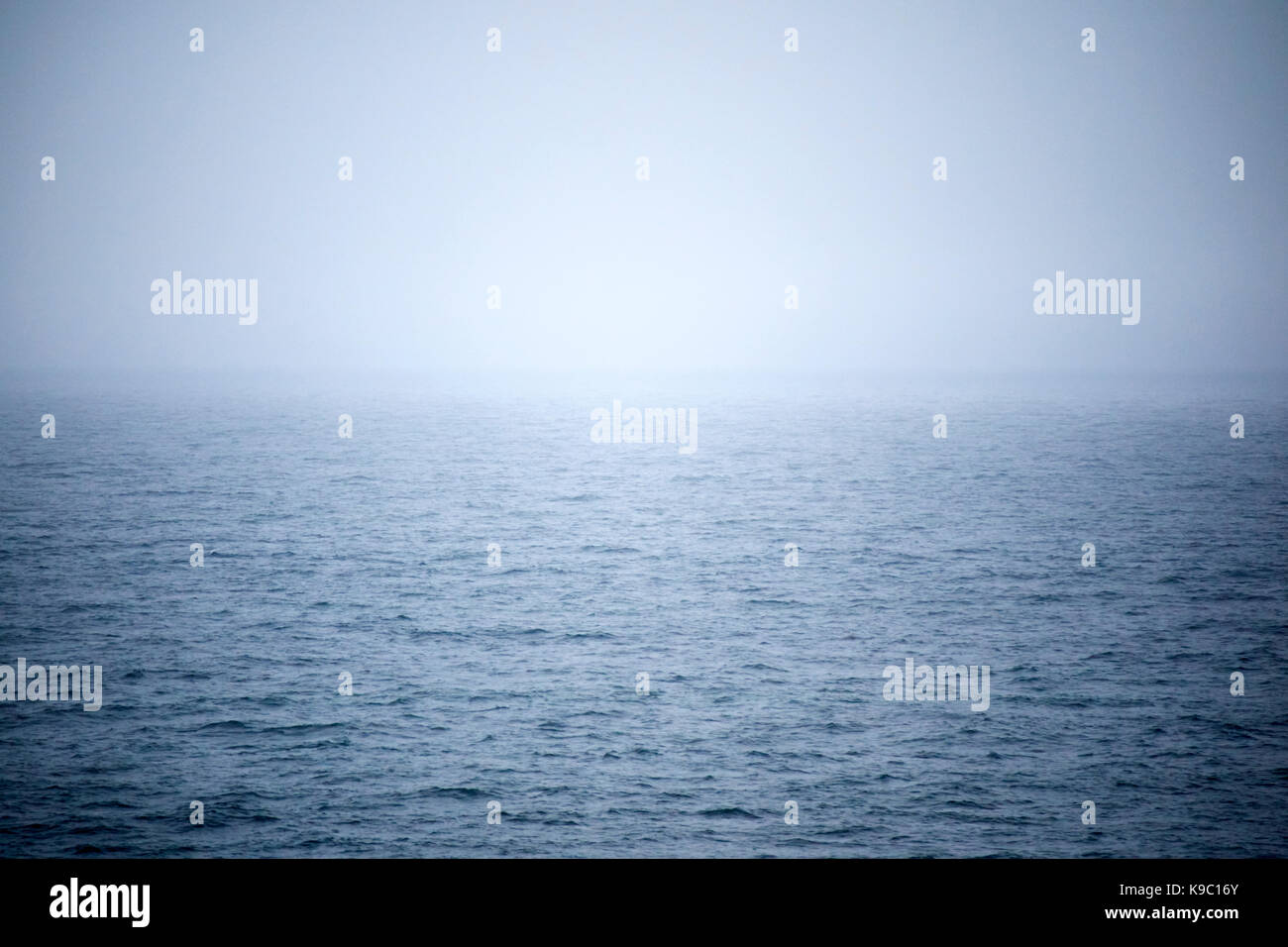 foggy day at sea Stock Photo