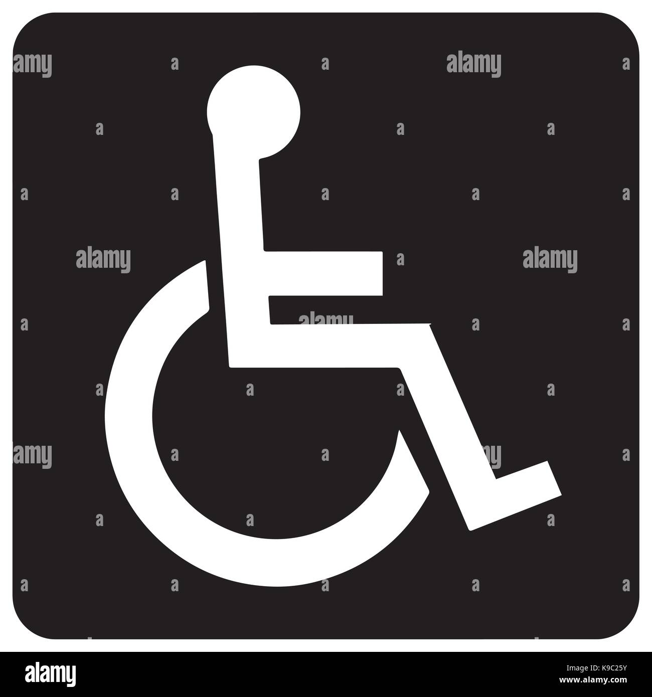 disability warning sign Stock Vector Image & Art - Alamy