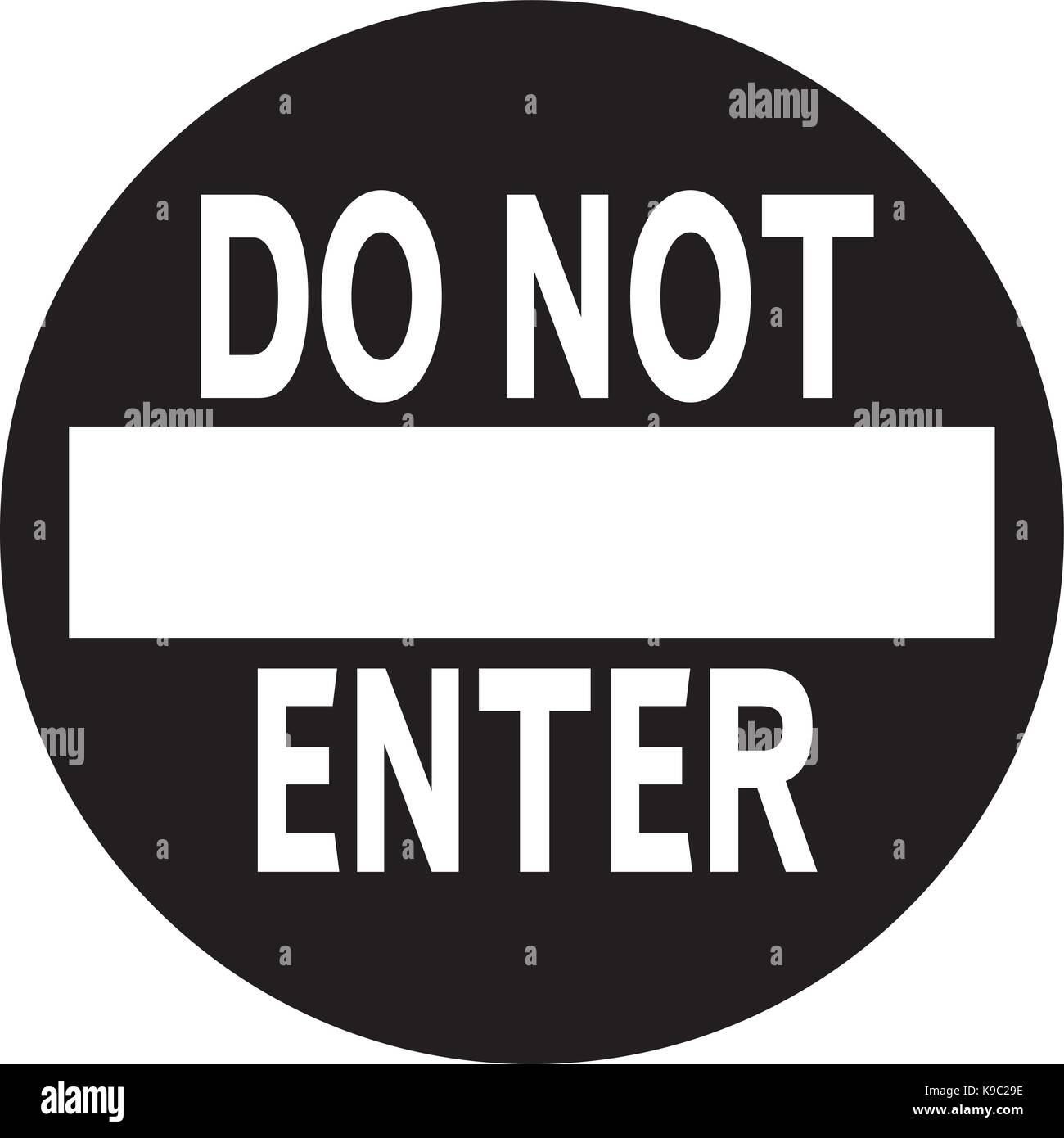 do not enter warning sign Stock Vector Image & Art Alamy